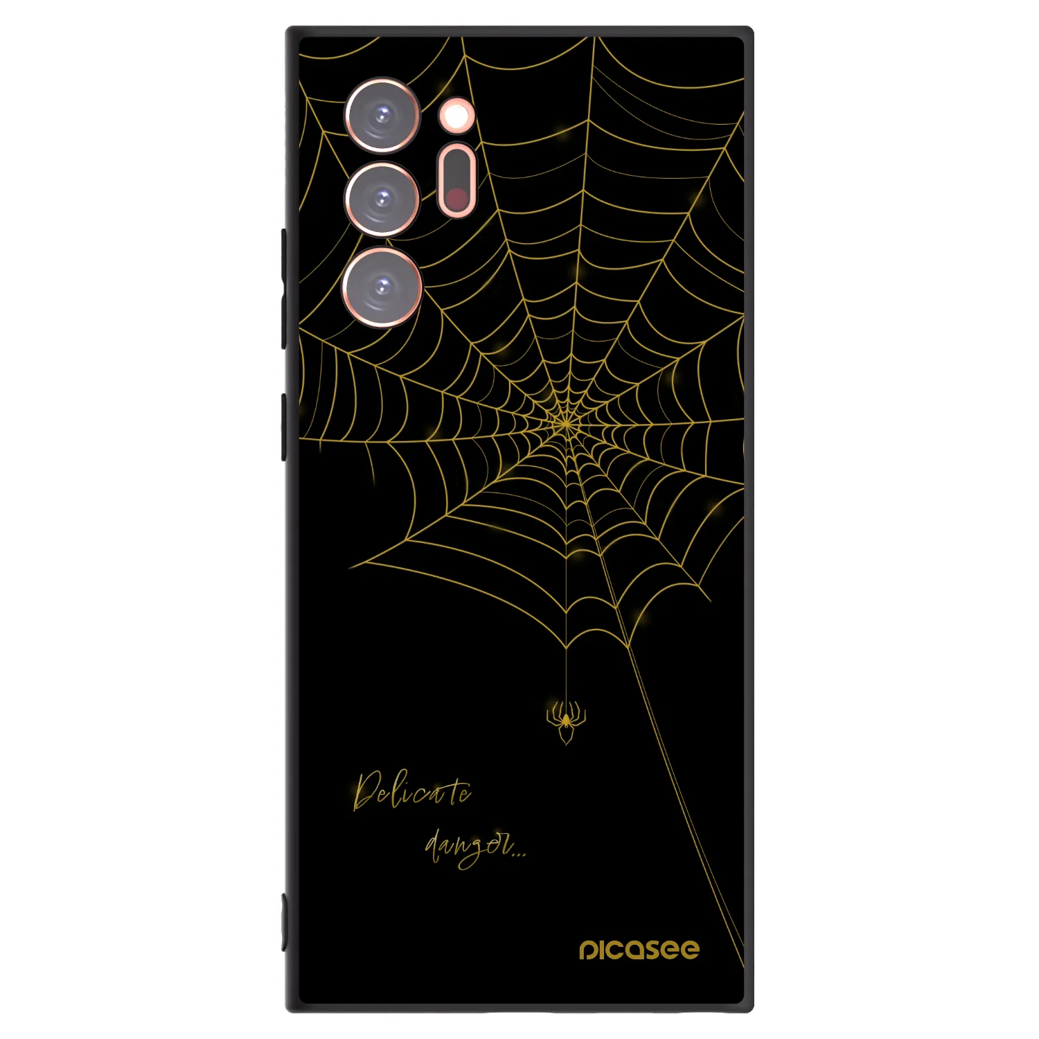 Picasee silikónový čierny obal pre Samsung Galaxy Note 20 Ultra - Delicate danger
