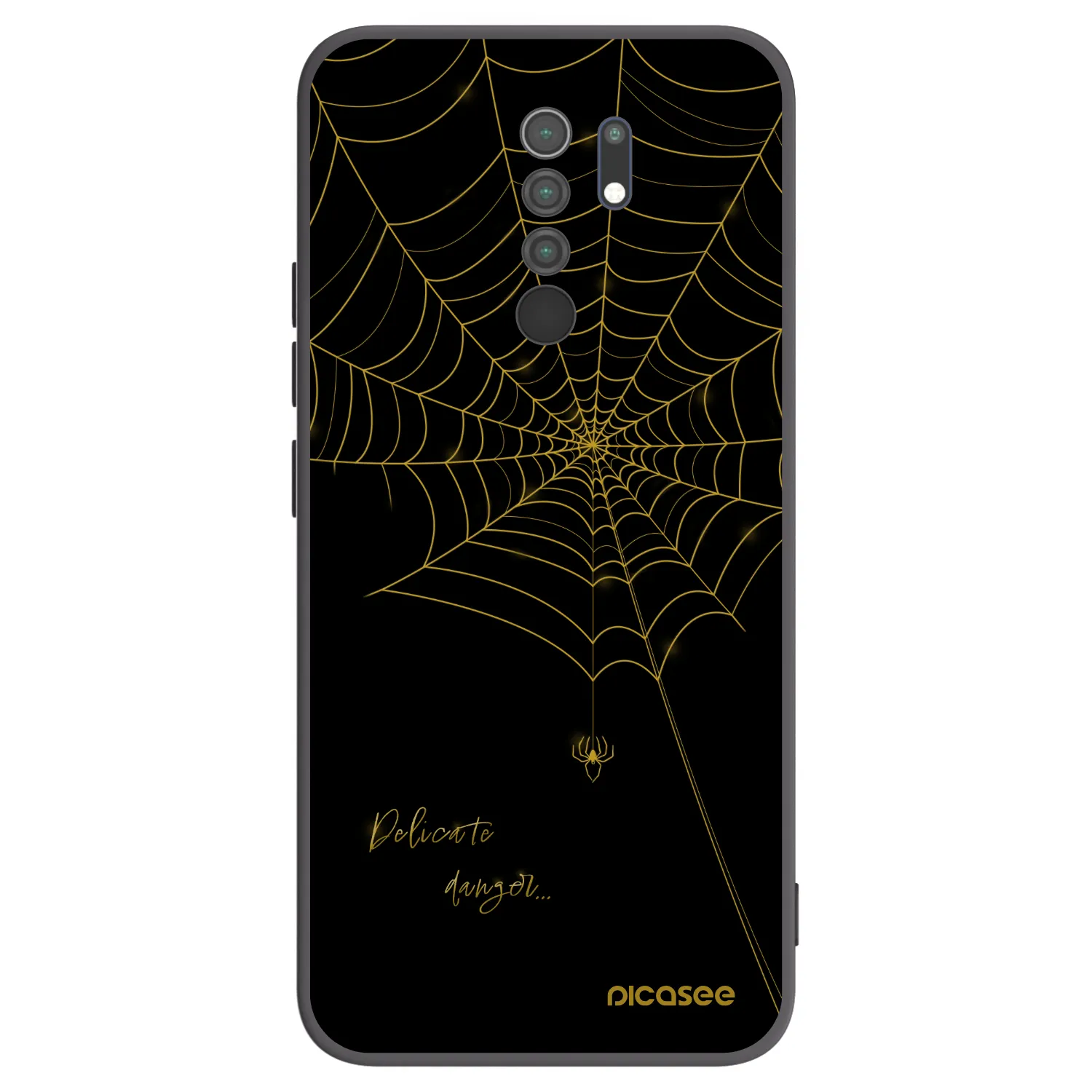 Picasee silikónový čierny obal pre Xiaomi Redmi 9 - Delicate danger