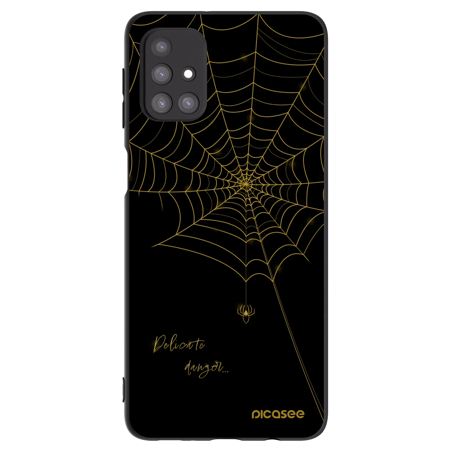 Picasee silikónový čierny obal pre Samsung Galaxy M31s - Delicate danger
