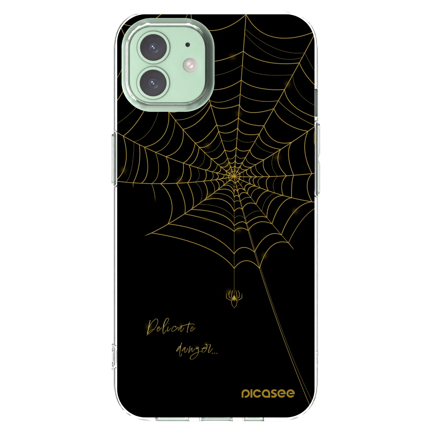 Picasee silikónový prehľadný obal pre Apple iPhone 12 Pro - Delicate danger