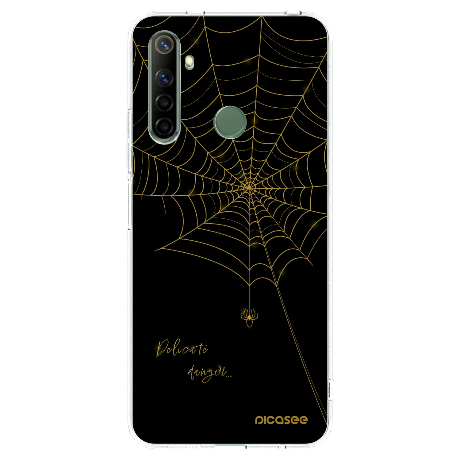 Picasee silikónový prehľadný obal pre Realme 6i - Delicate danger