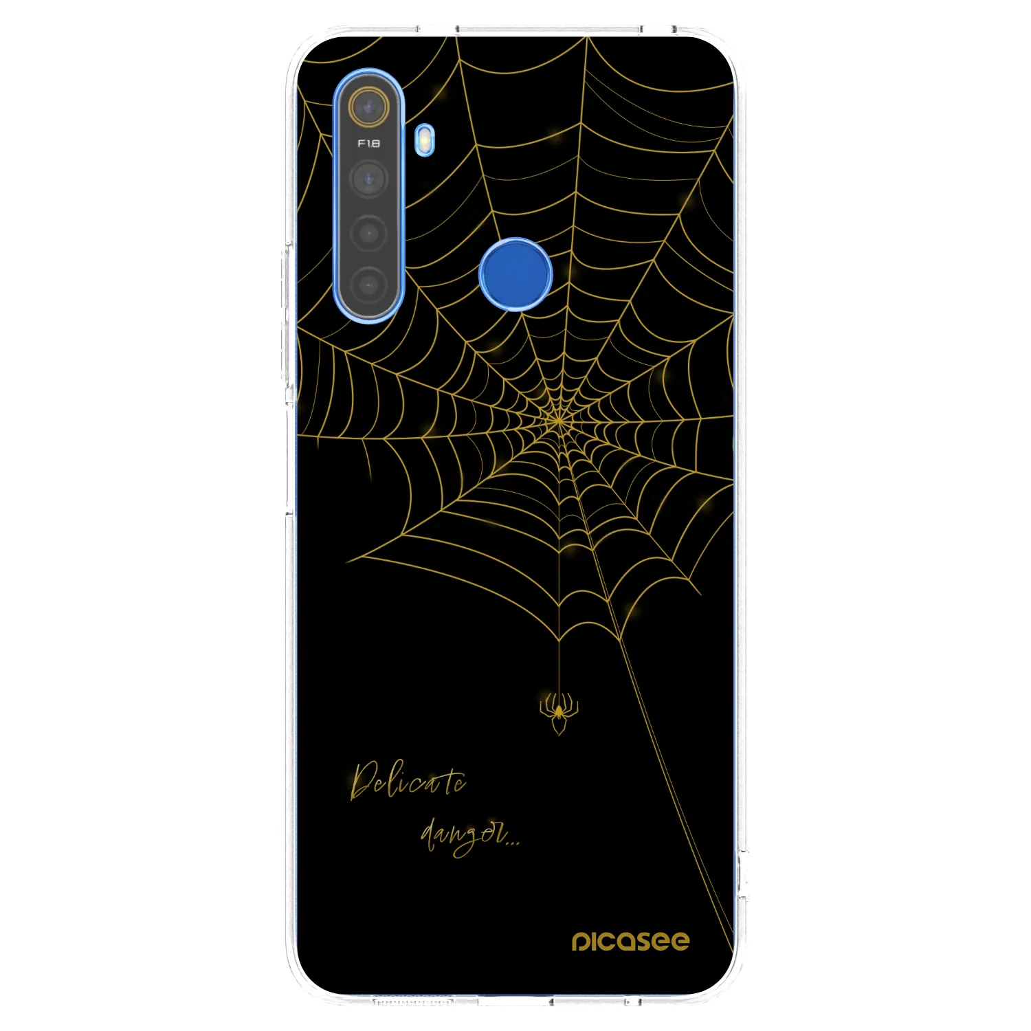 Picasee silikónový prehľadný obal pre Realme 5 - Delicate danger