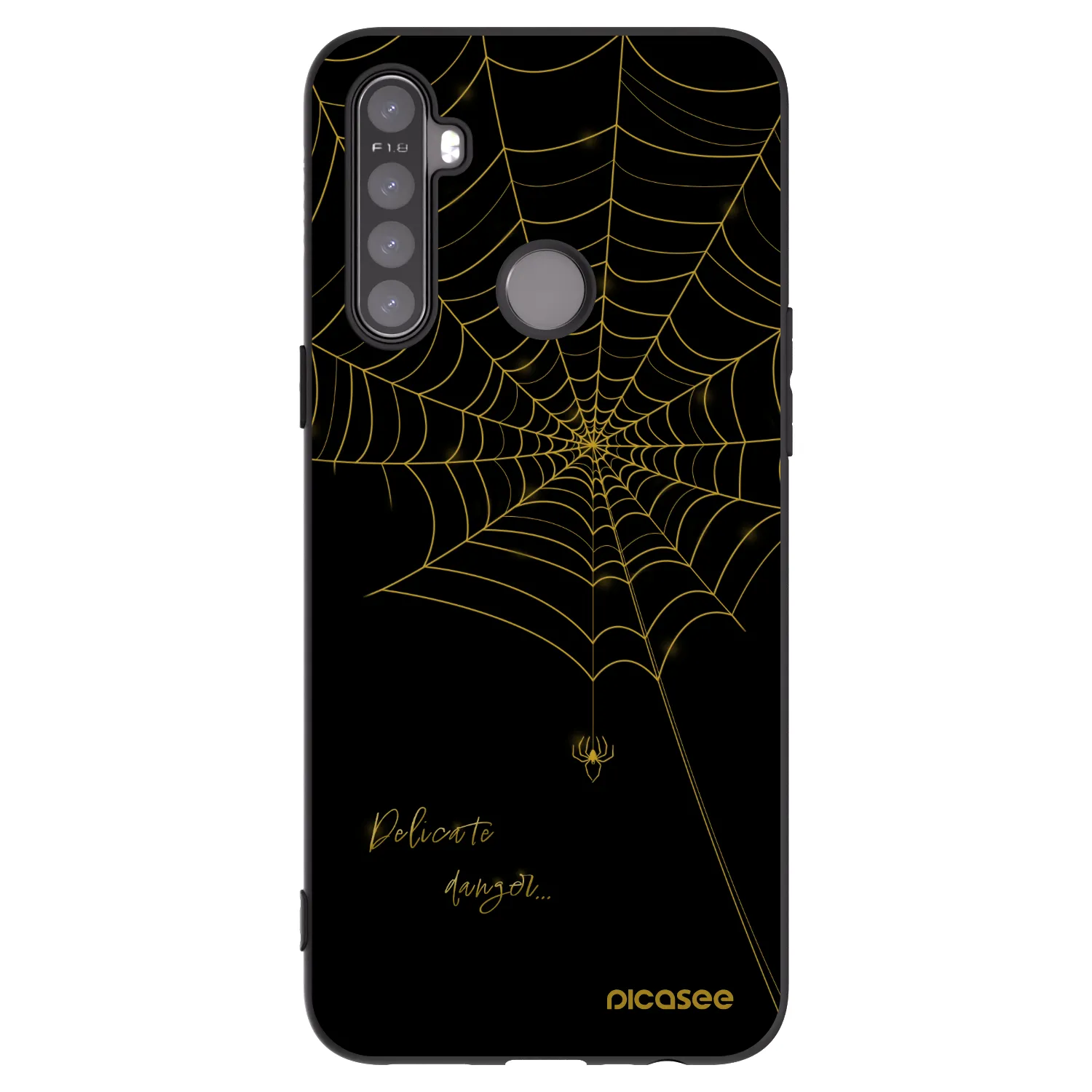 Picasee silikónový čierny obal pre Realme 5 - Delicate danger