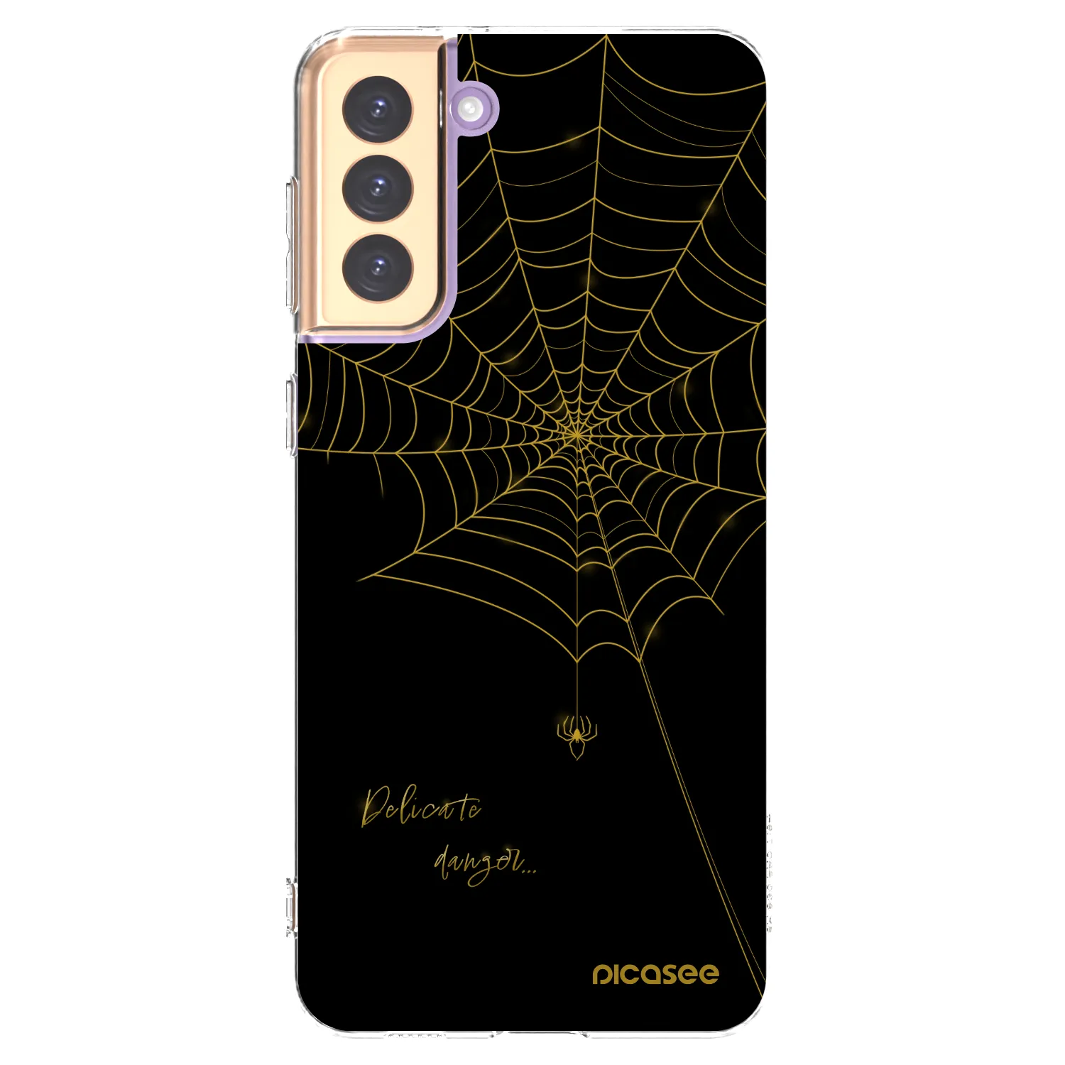 Picasee silikónový prehľadný obal pre Samsung Galaxy S21+ 5G G996F - Delicate danger