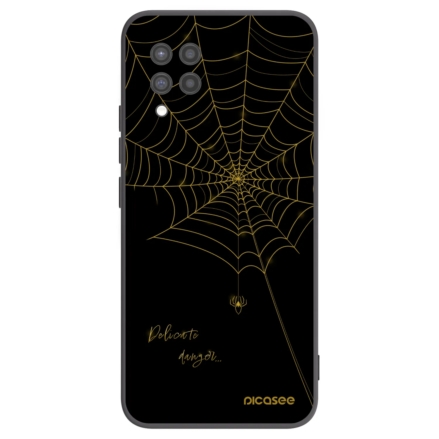 Picasee silikónový čierny obal pre Samsung Galaxy A42 A426B - Delicate danger