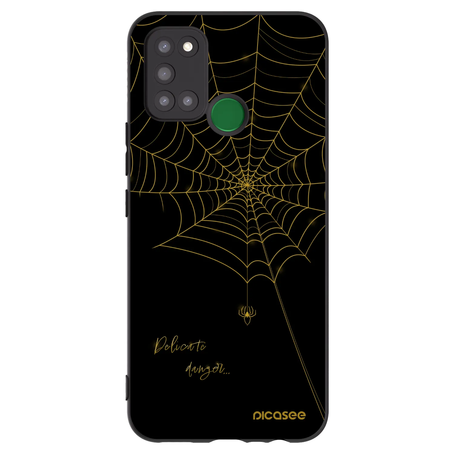 Picasee silikónový čierny obal pre Realme 7i - Delicate danger