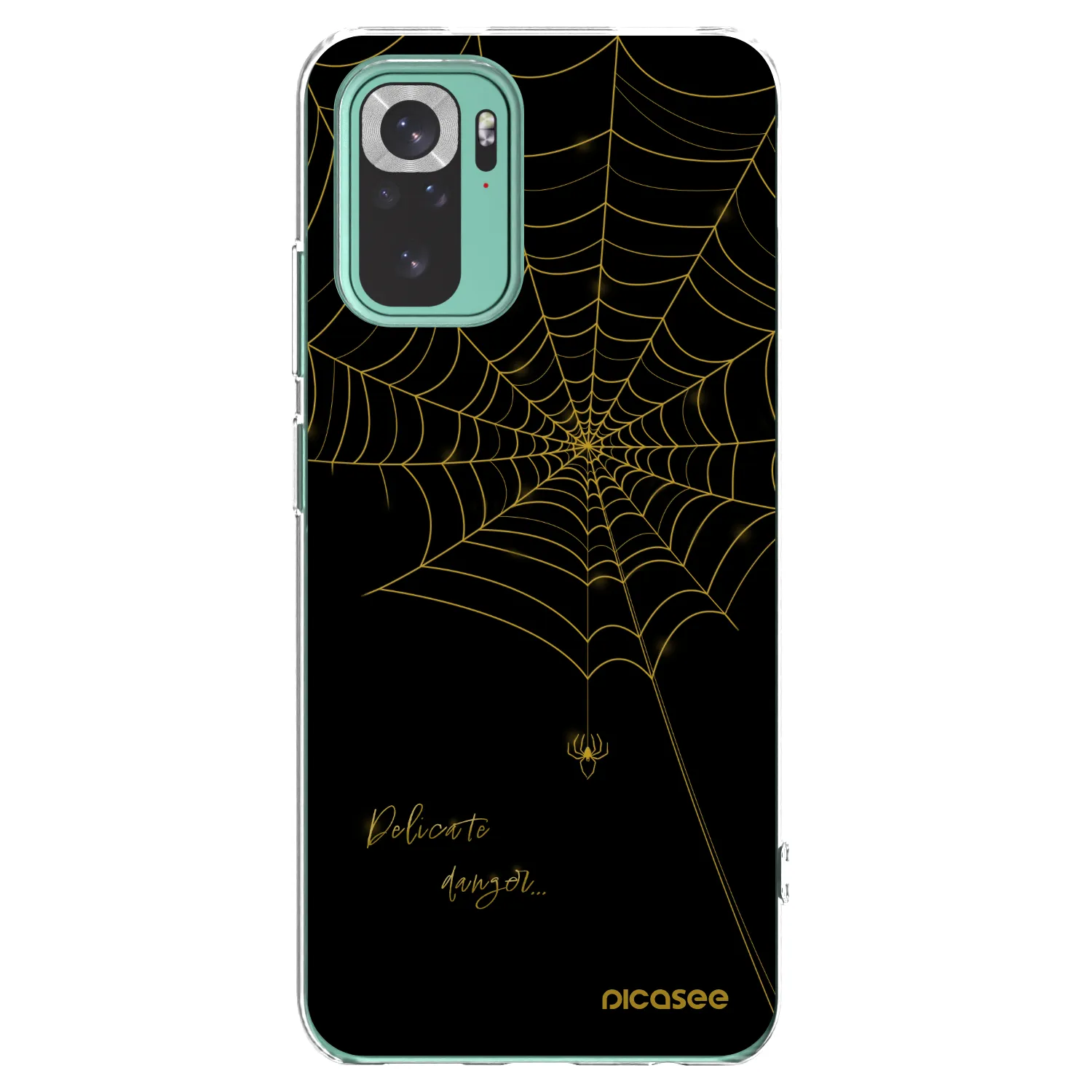 Picasee silikónový prehľadný obal pre Xiaomi Redmi Note 10 Pro - Delicate danger