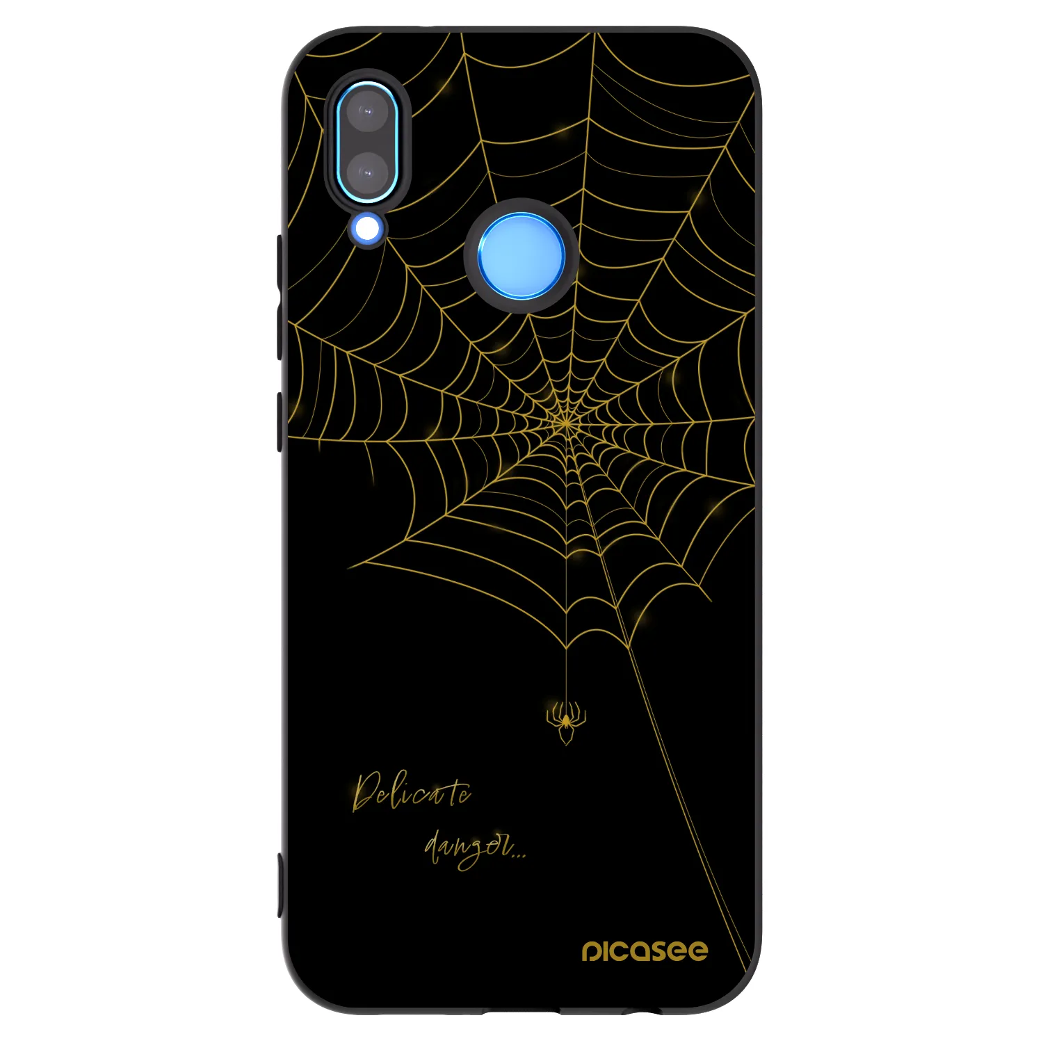 Picasee silikónový čierny obal pre Huawei P20 Lite - Delicate danger