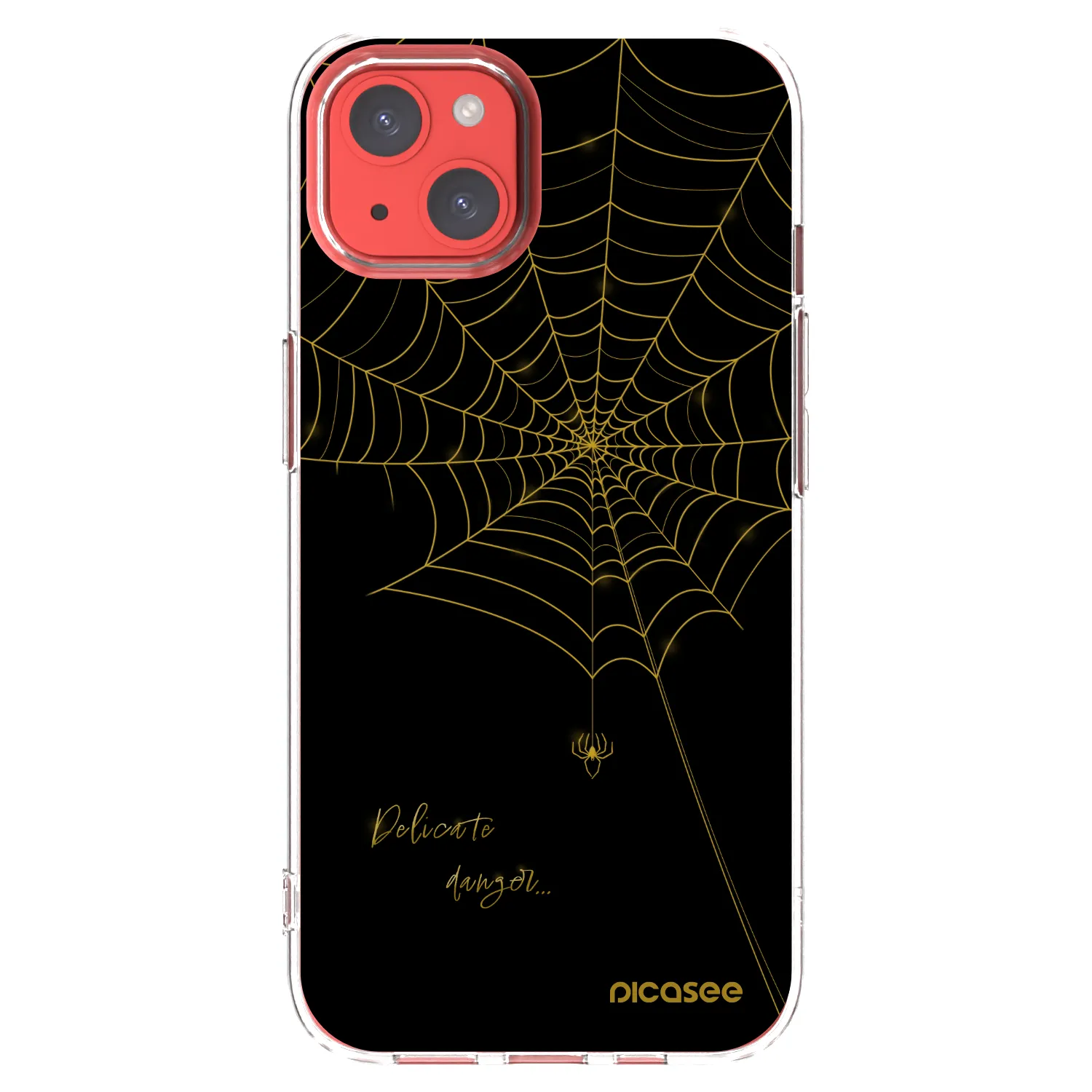 Picasee silikónový prehľadný obal pre Apple iPhone 13 - Delicate danger