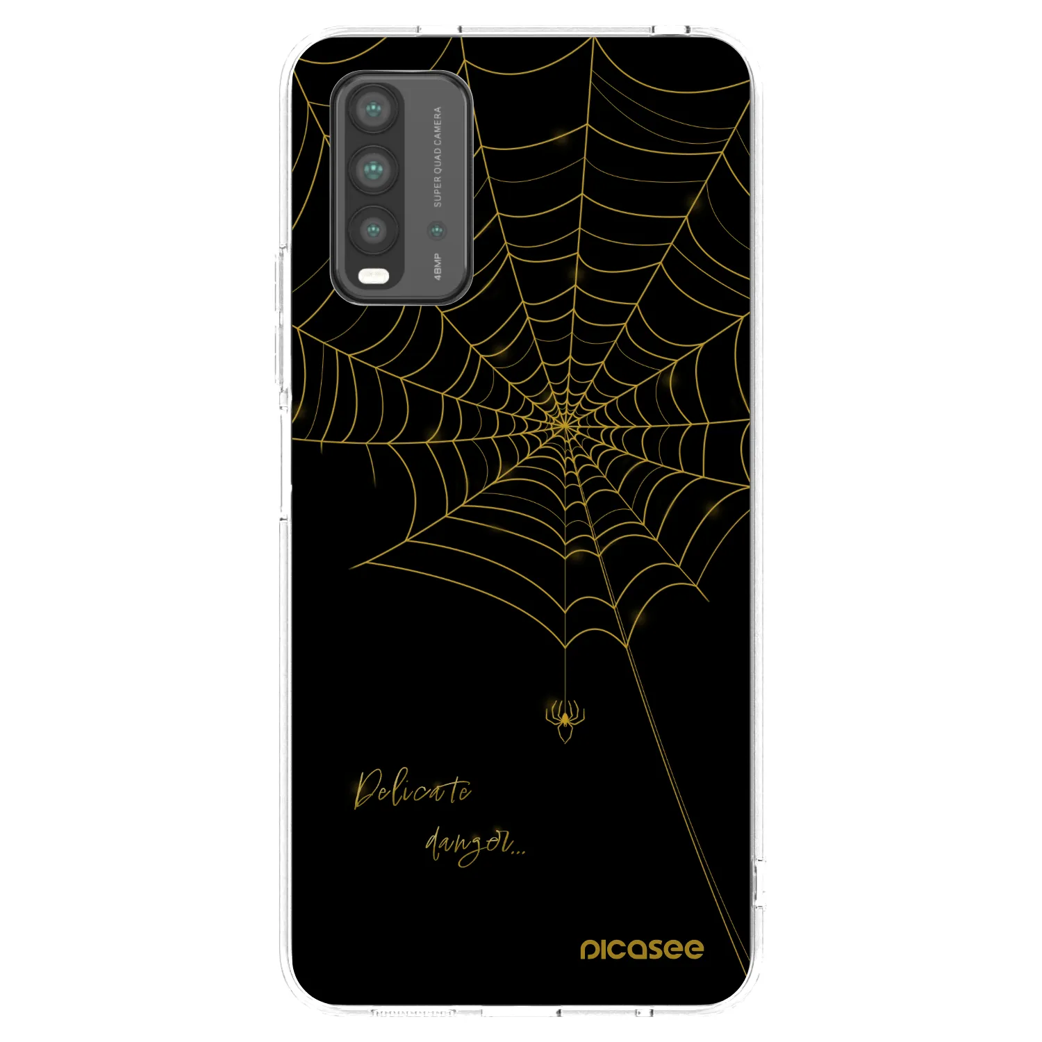 Picasee silikónový prehľadný obal pre Xiaomi Redmi 9T - Delicate danger