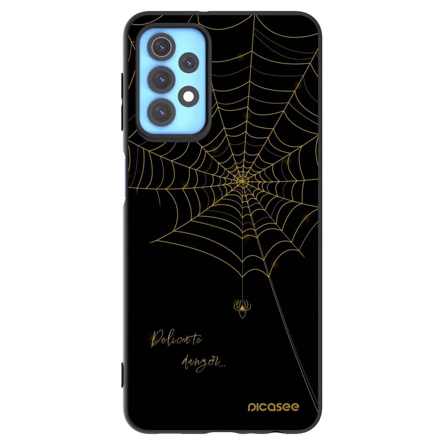 Picasee silikónový čierny obal pre Samsung Galaxy A32 4G SM-A325F - Delicate danger