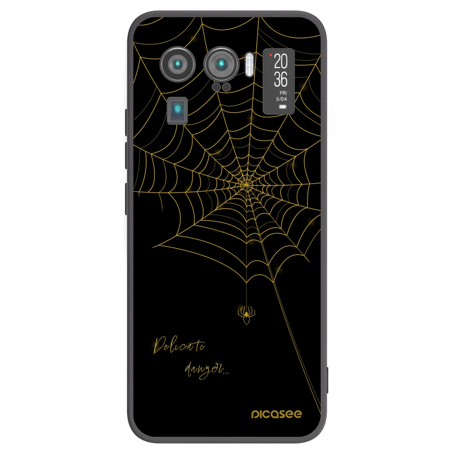 Picasee silikónový čierny obal pre Xiaomi Mi 11 Ultra - Delicate danger
