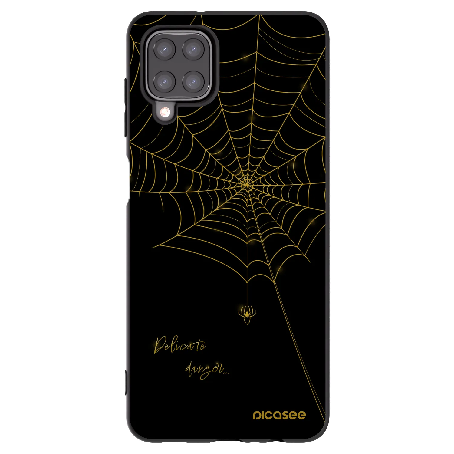 Picasee silikónový čierny obal pre Samsung Galaxy M12 M127F - Delicate danger