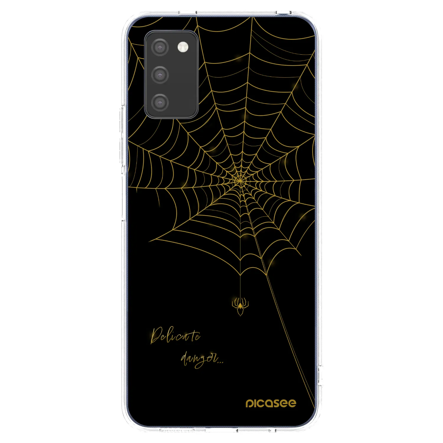 Picasee silikónový prehľadný obal pre Samsung Galaxy A02s A025G - Delicate danger