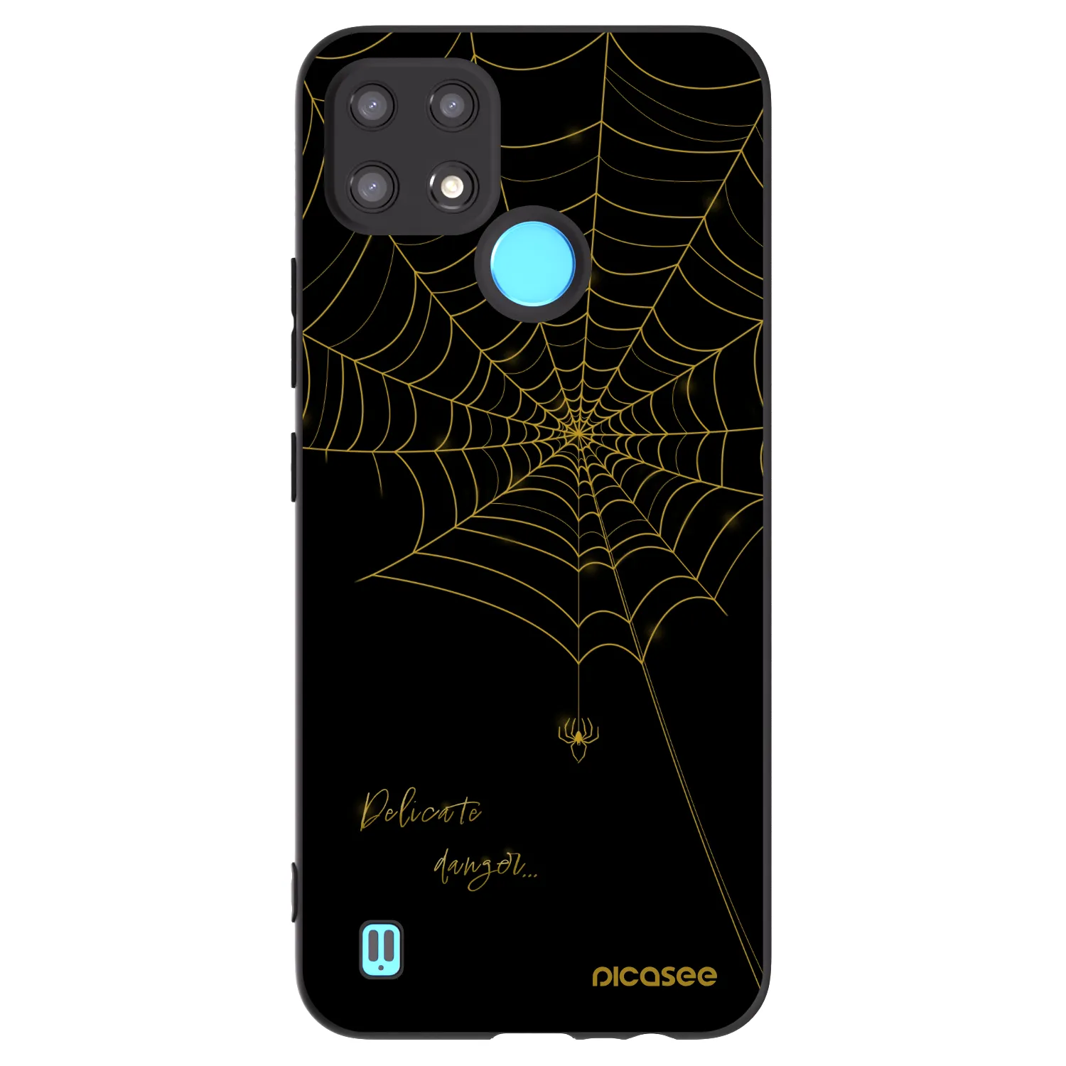 Picasee silikónový čierny obal pre Realme C21 - Delicate danger