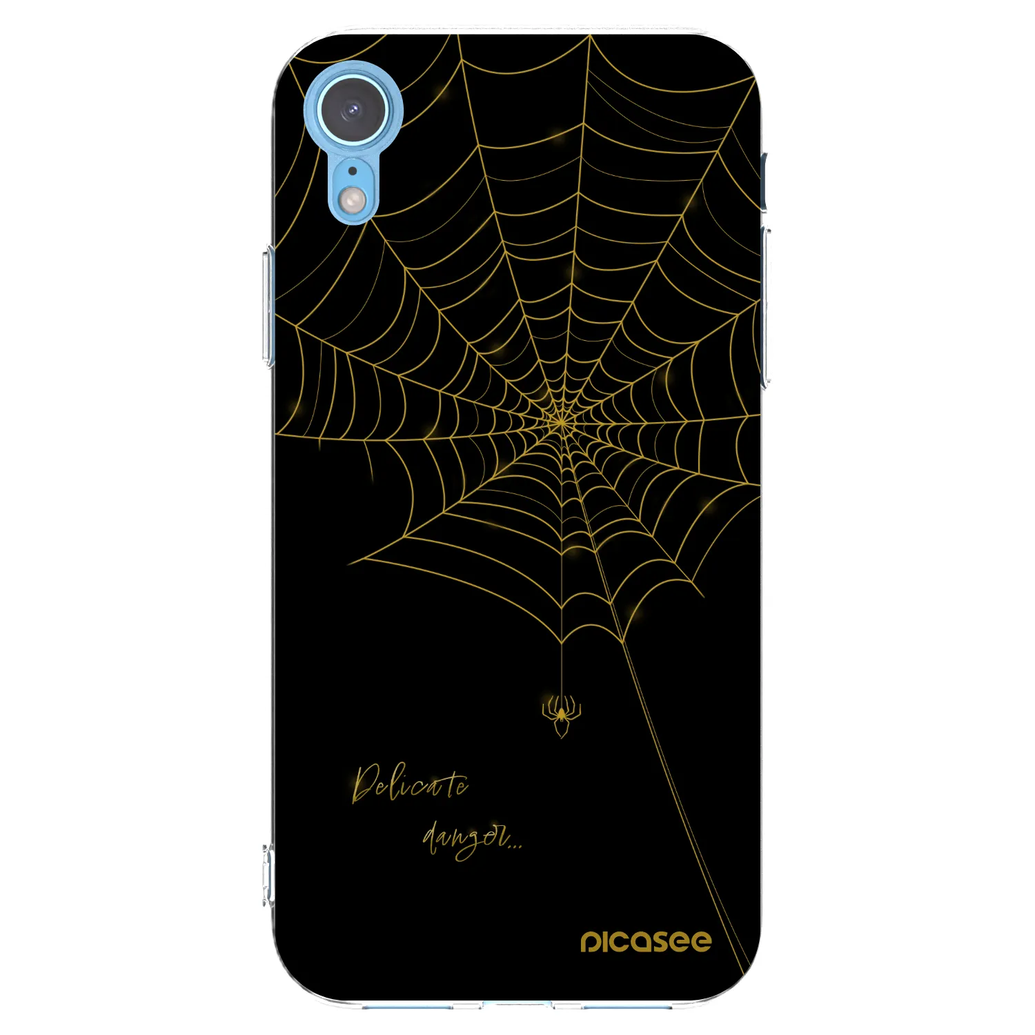 Picasee silikónový prehľadný obal pre Apple iPhone XR - Delicate danger