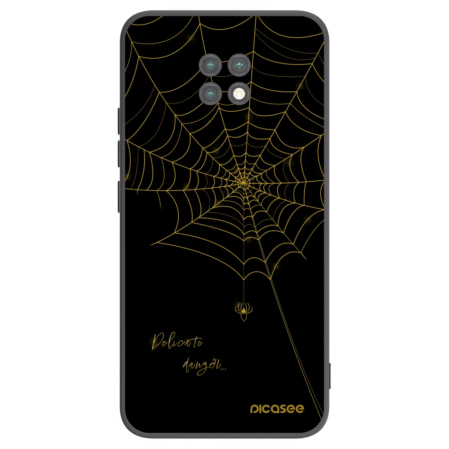 Picasee silikónový čierny obal pre Xiaomi Redmi Note 9T - Delicate danger
