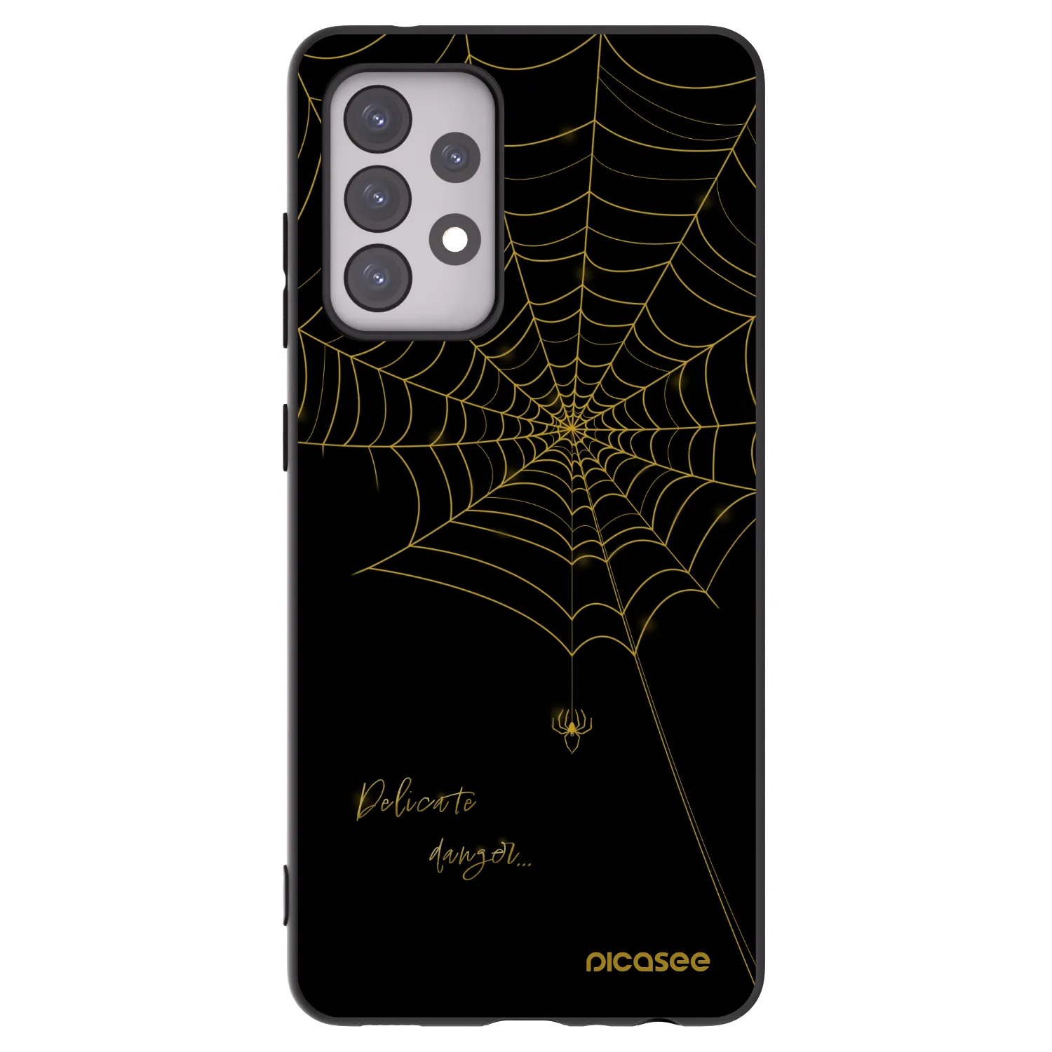 Picasee silikónový čierny obal pre Samsung Galaxy A52s 5G A528B - Delicate danger