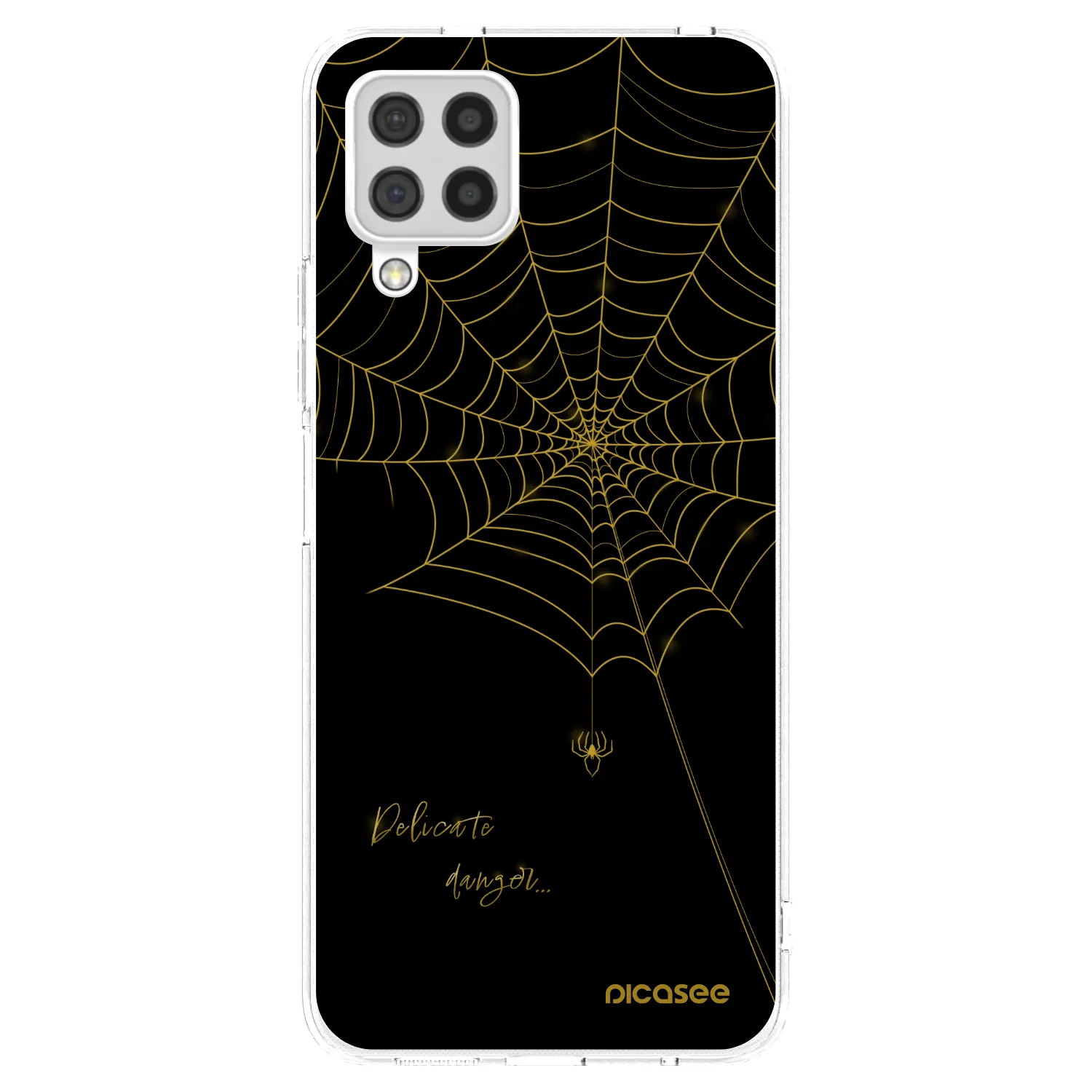 Picasee silikónový prehľadný obal pre Samsung Galaxy A22 A225F 4G - Delicate danger