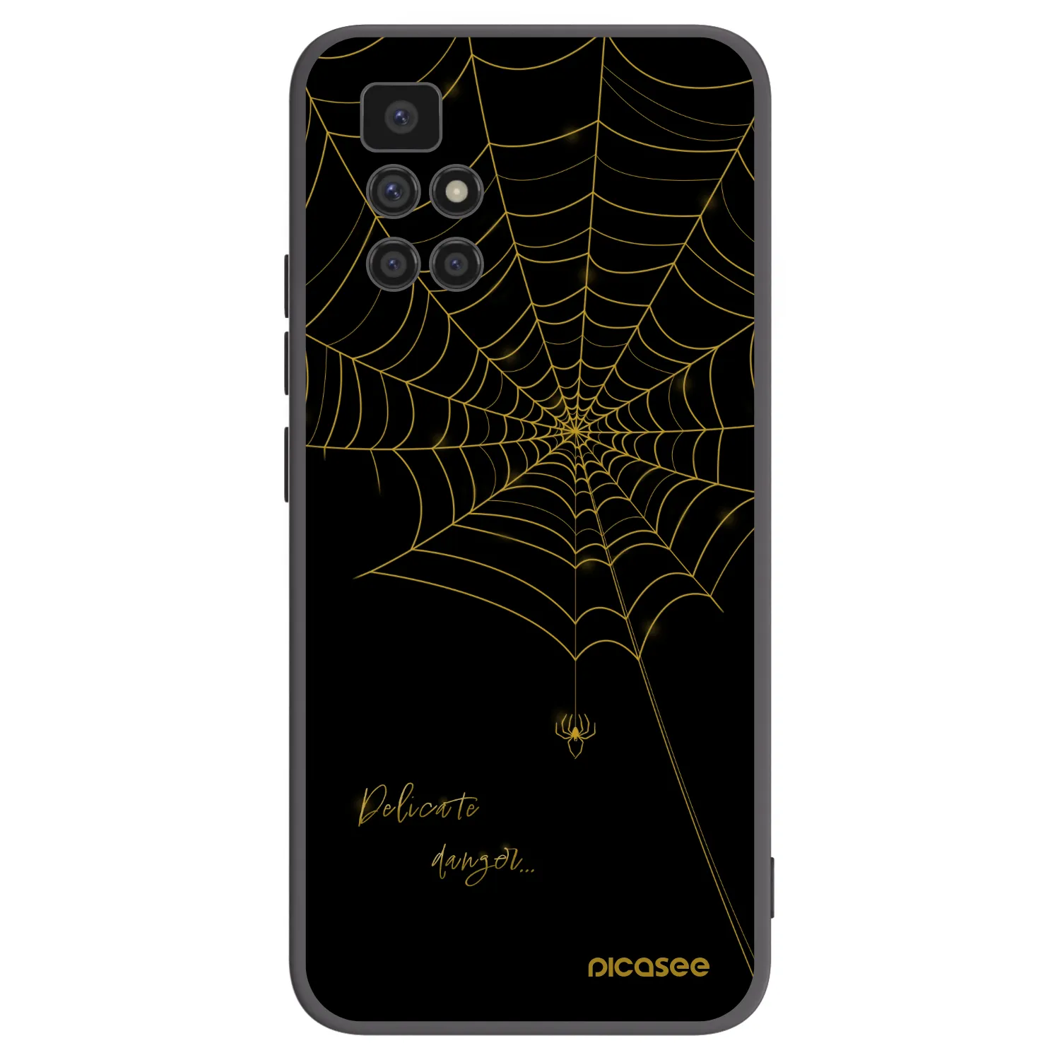 Picasee silikónový čierny obal pre Xiaomi Redmi 10 - Delicate danger