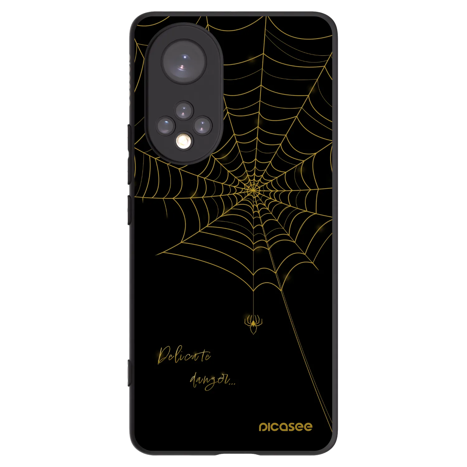 Picasee silikónový čierny obal pre Huawei Nova 9 - Delicate danger