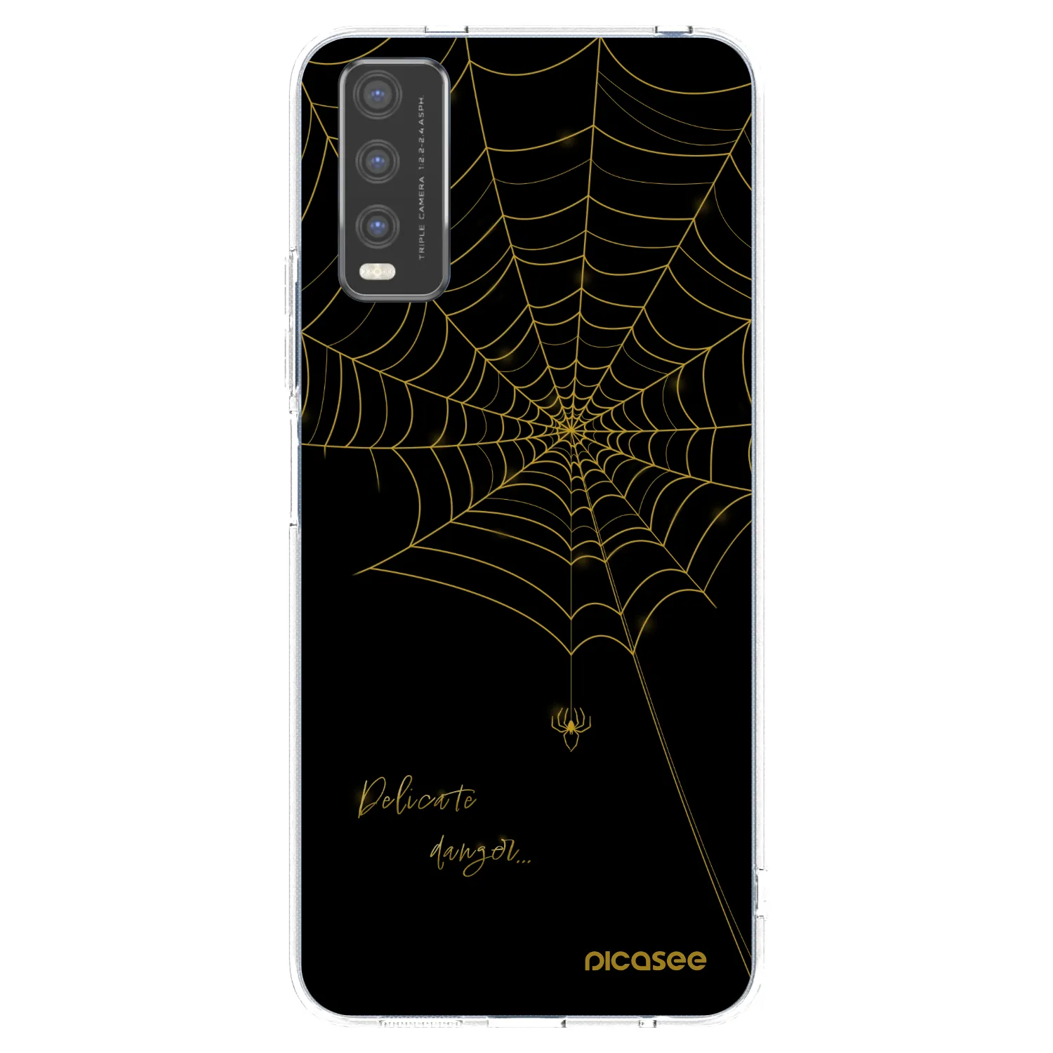 Picasee silikónový prehľadný obal pre Vivo Y20s - Delicate danger