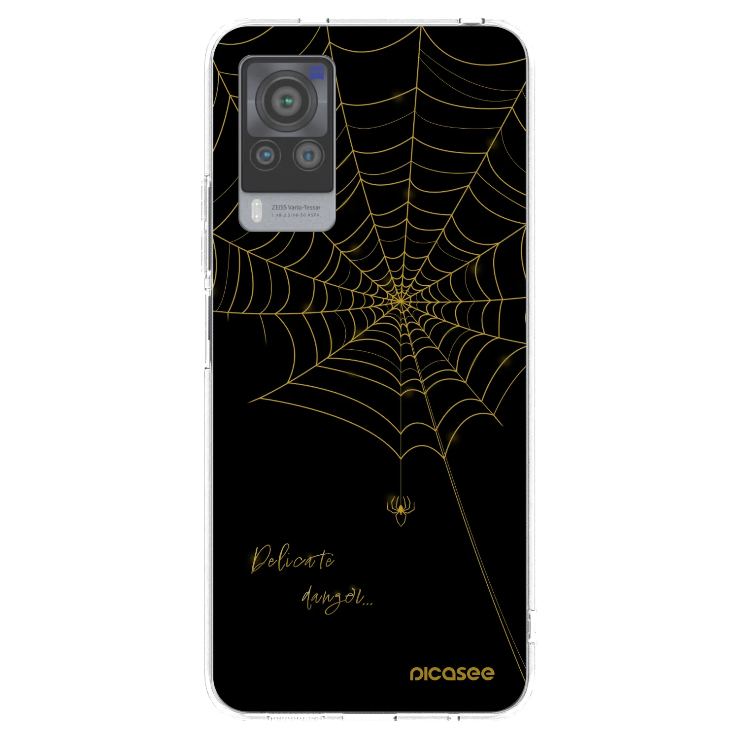 Picasee silikónový prehľadný obal pre Vivo X60 Pro 5G - Delicate danger