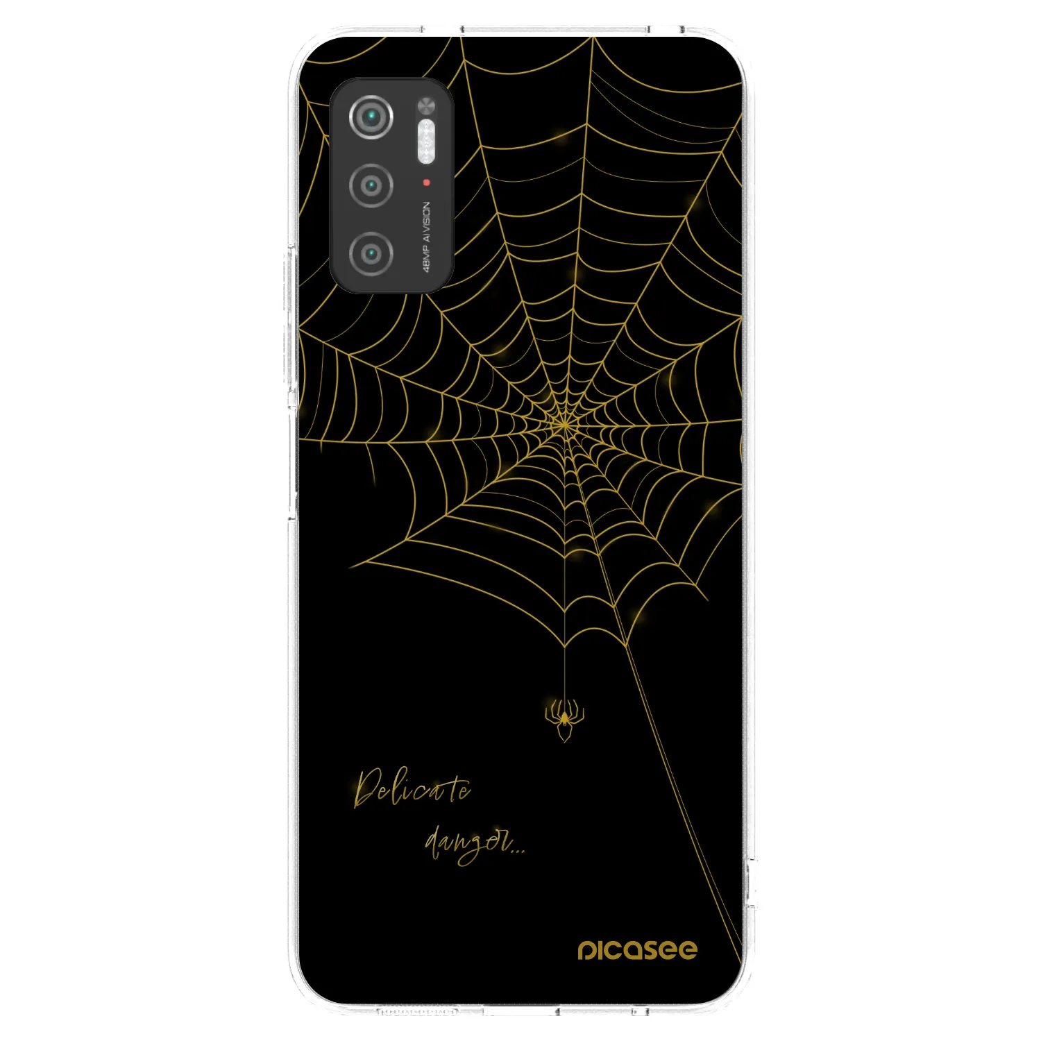 Picasee silikónový prehľadný obal pre Xiaomi Poco M3 Pro 5G - Delicate danger