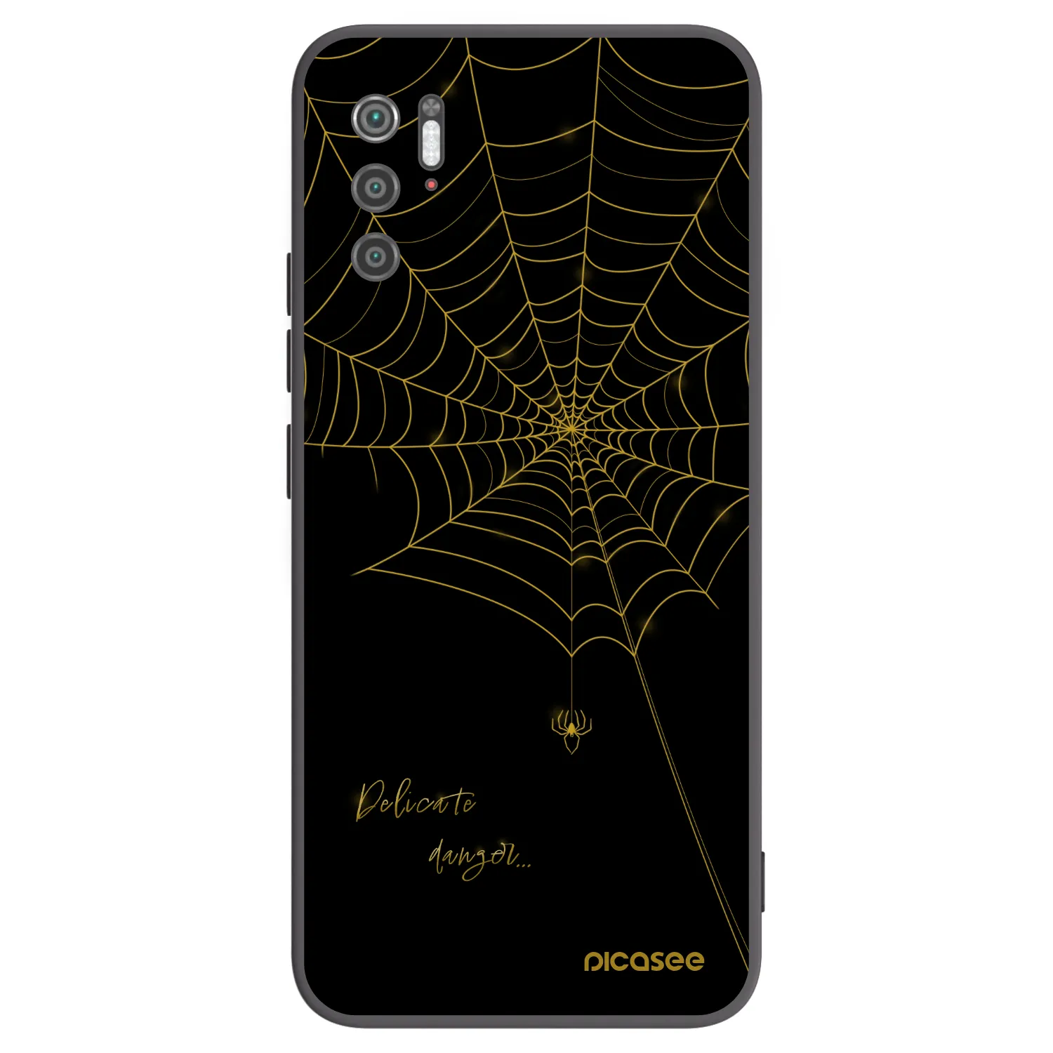 Picasee silikónový čierny obal pre Xiaomi Poco M3 Pro 5G - Delicate danger