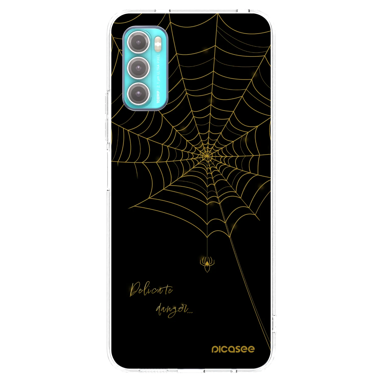 Picasee silikónový prehľadný obal pre Motorola Moto G60 - Delicate danger