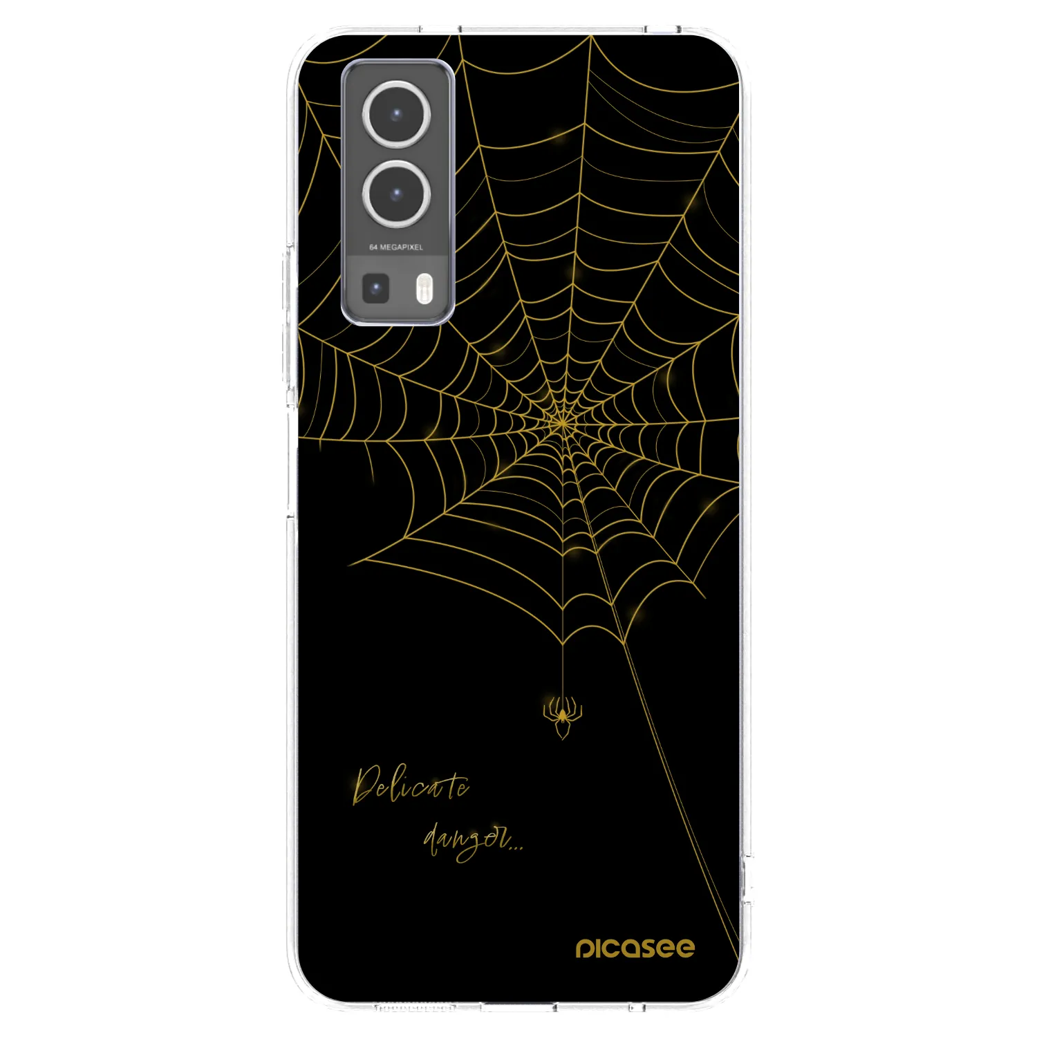 Picasee silikónový prehľadný obal pre Vivo Y72 5G - Delicate danger