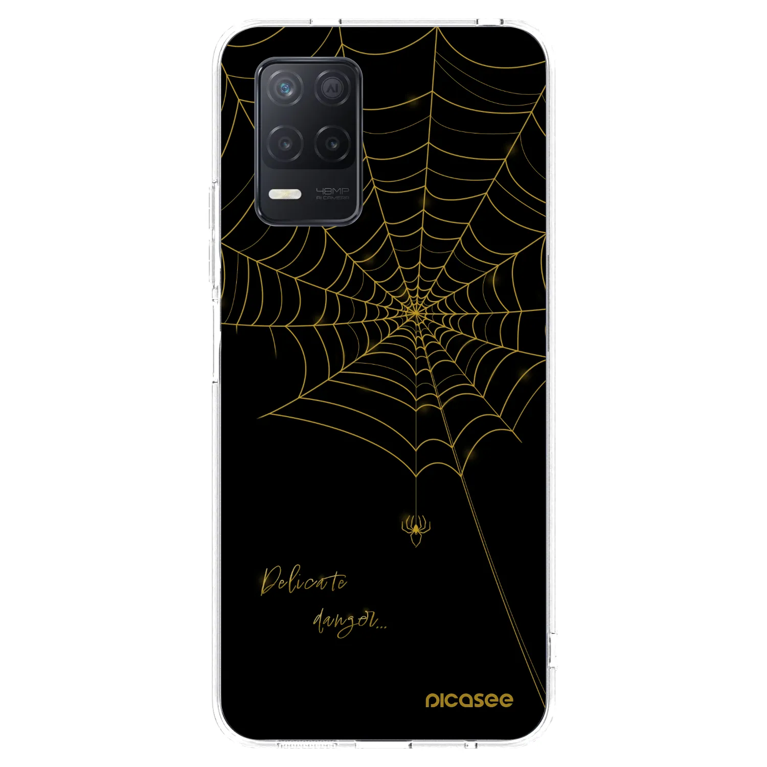 Picasee silikónový prehľadný obal pre Realme 8 5G - Delicate danger