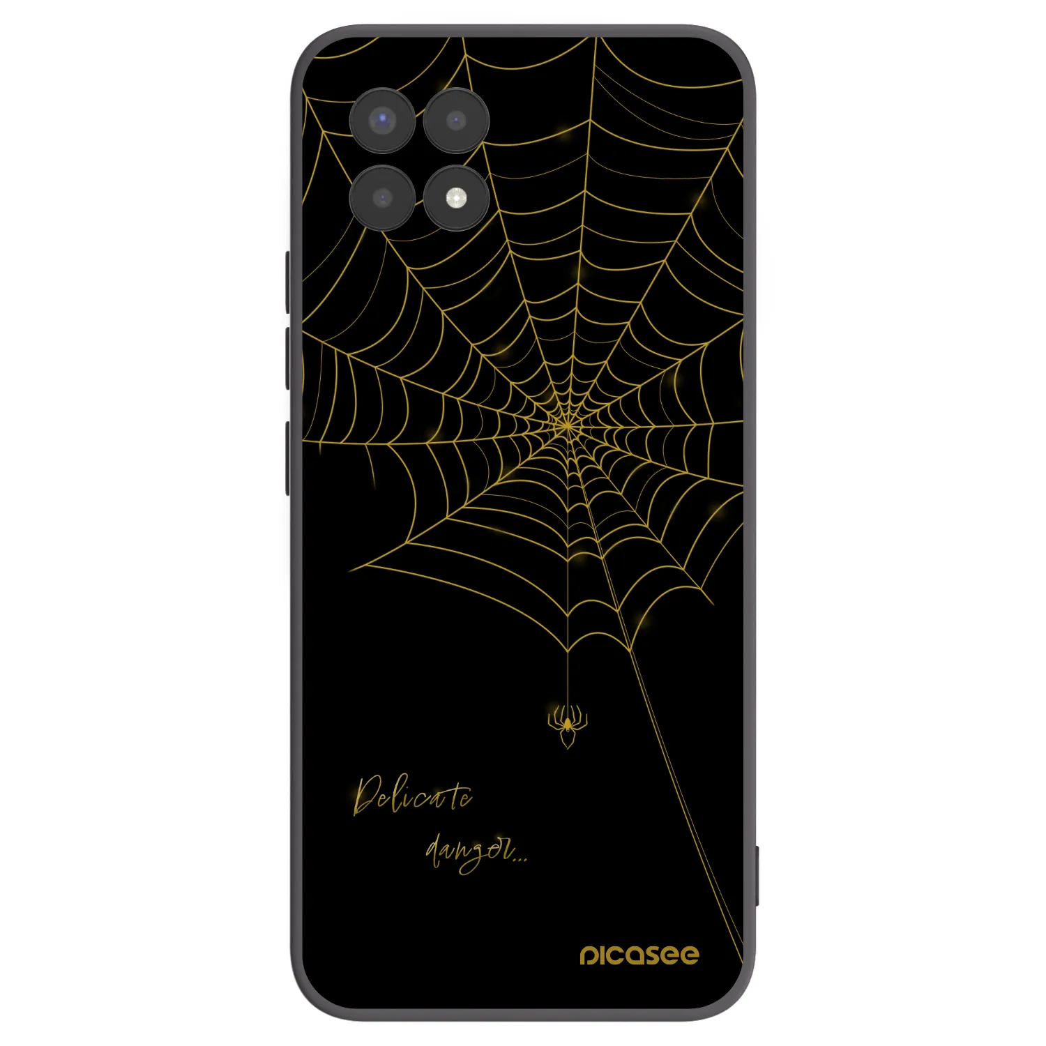 Picasee silikónový čierny obal pre Realme 8i - Delicate danger