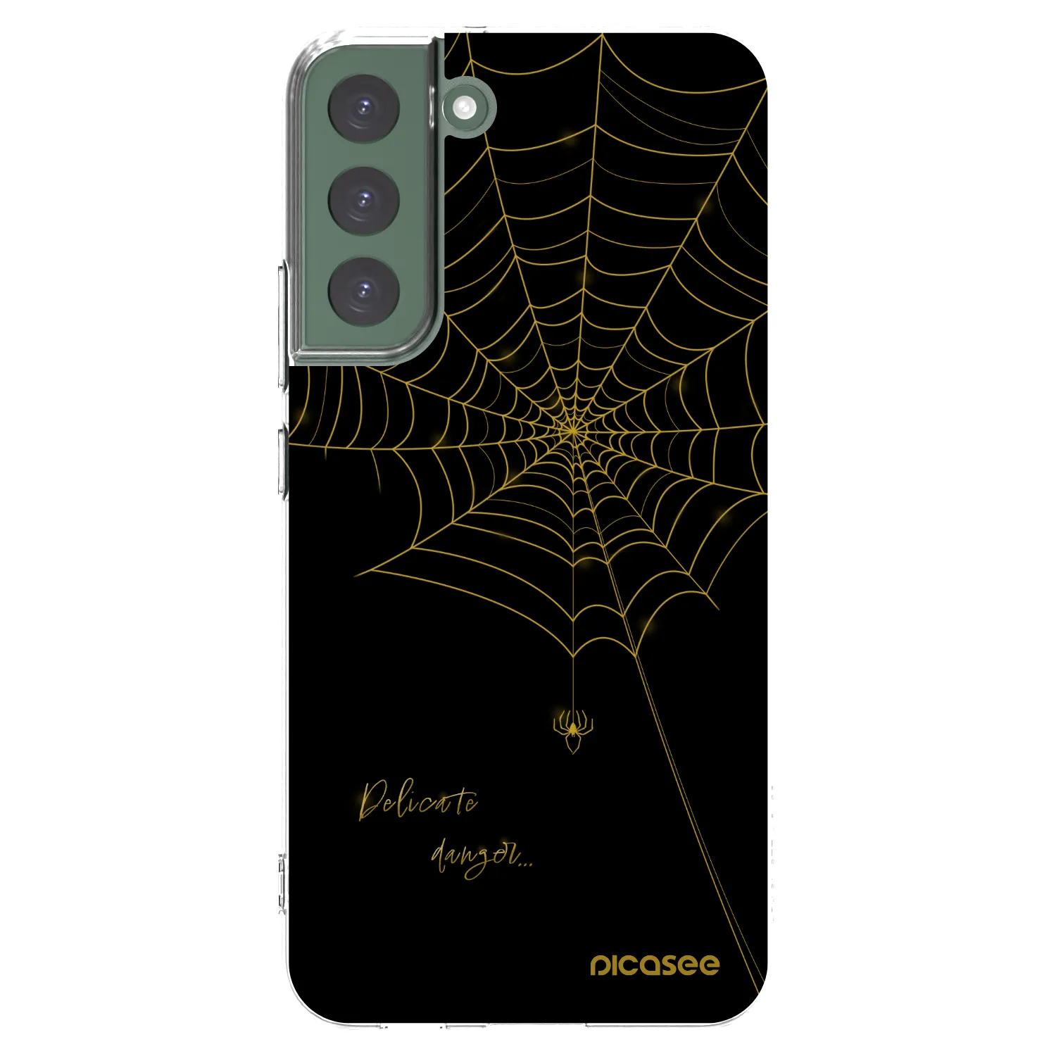 Picasee silikónový prehľadný obal pre Samsung Galaxy S22+ 5G - Delicate danger