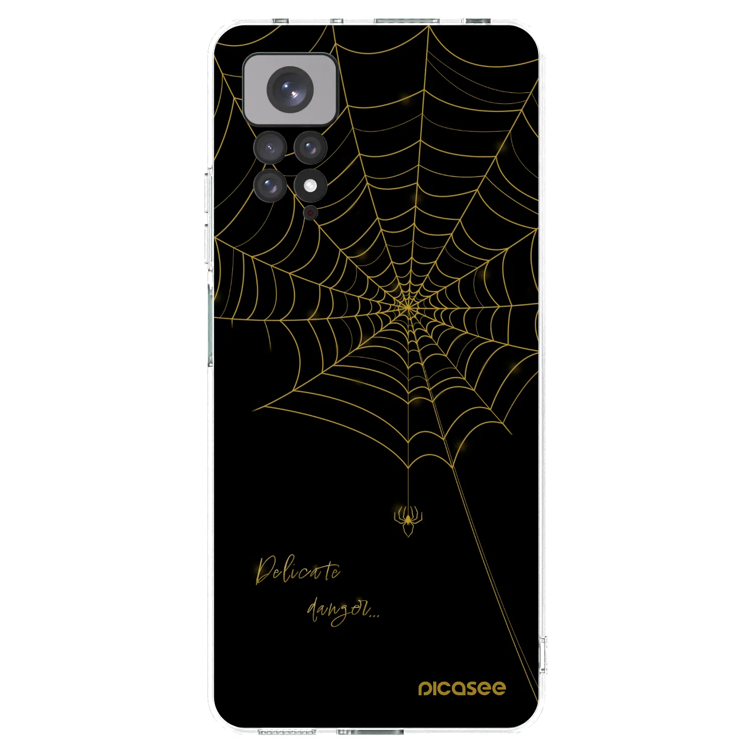 Picasee silikónový prehľadný obal pre Xiaomi Redmi Note 11S 4G - Delicate danger