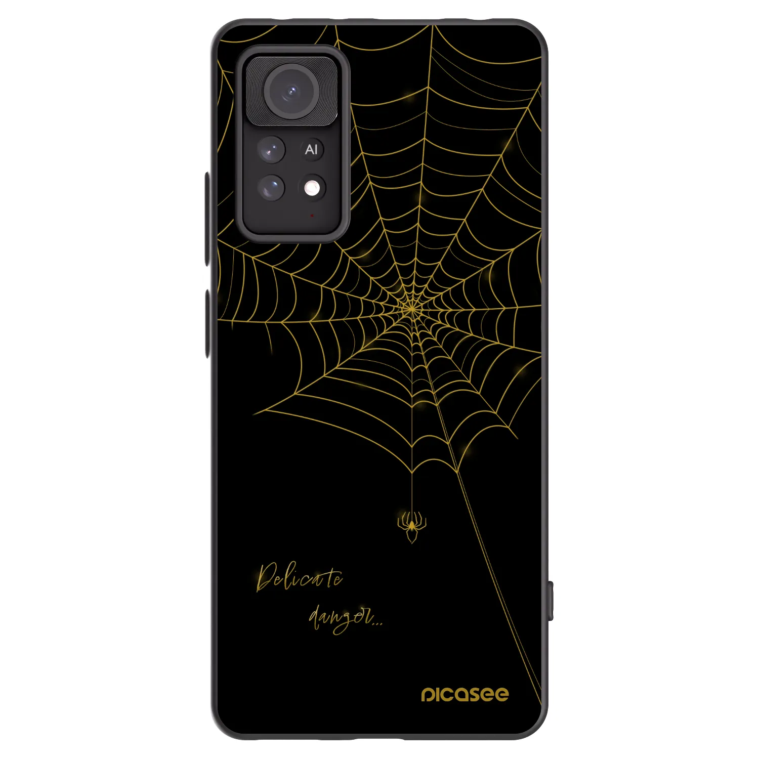 Picasee silikónový čierny obal pre Xiaomi Redmi Note 11 Pro 5G - Delicate danger