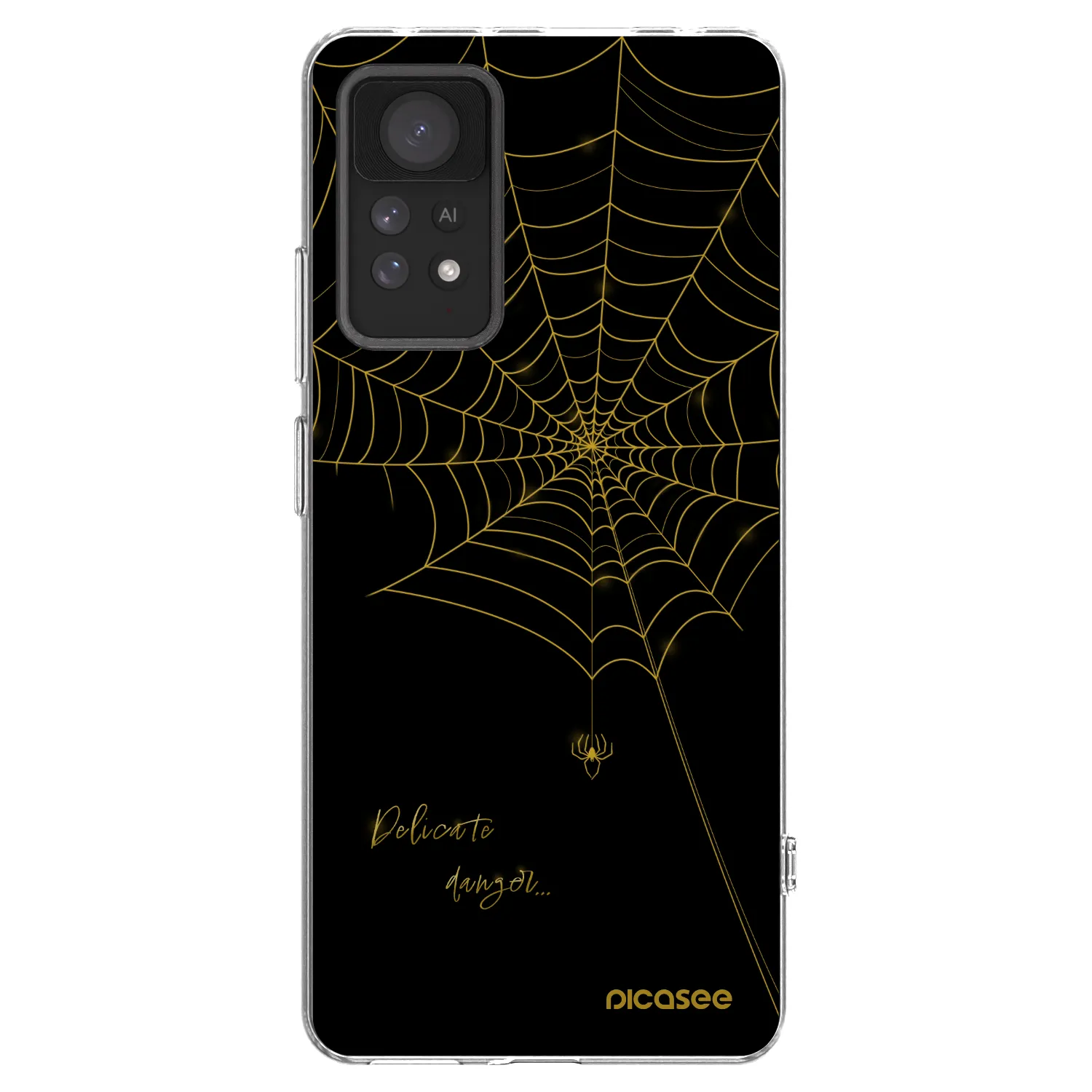 Picasee silikónový prehľadný obal pre Xiaomi Redmi Note 11 Pro 5G - Delicate danger