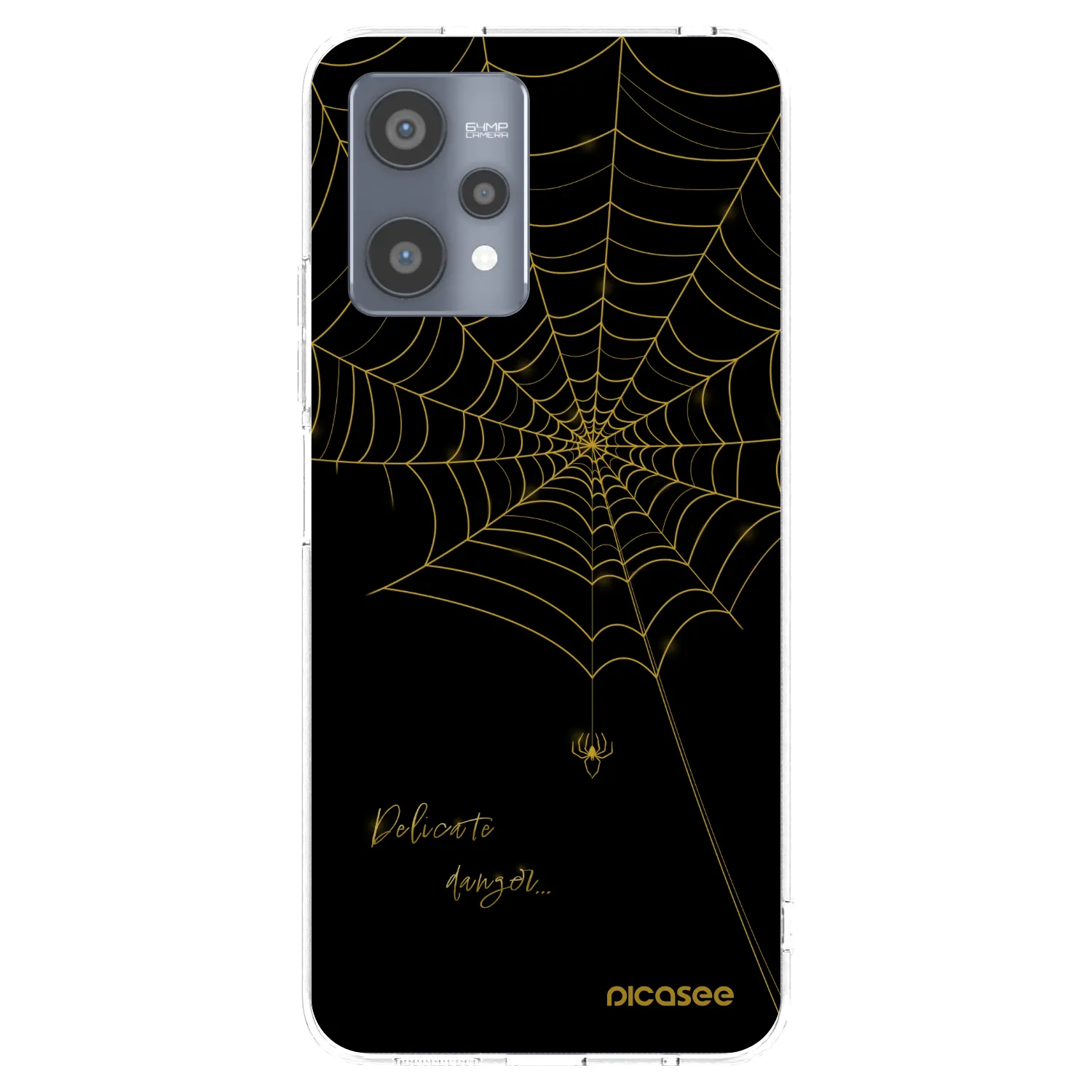 Picasee silikónový prehľadný obal pre Realme 9 Pro 5G - Delicate danger