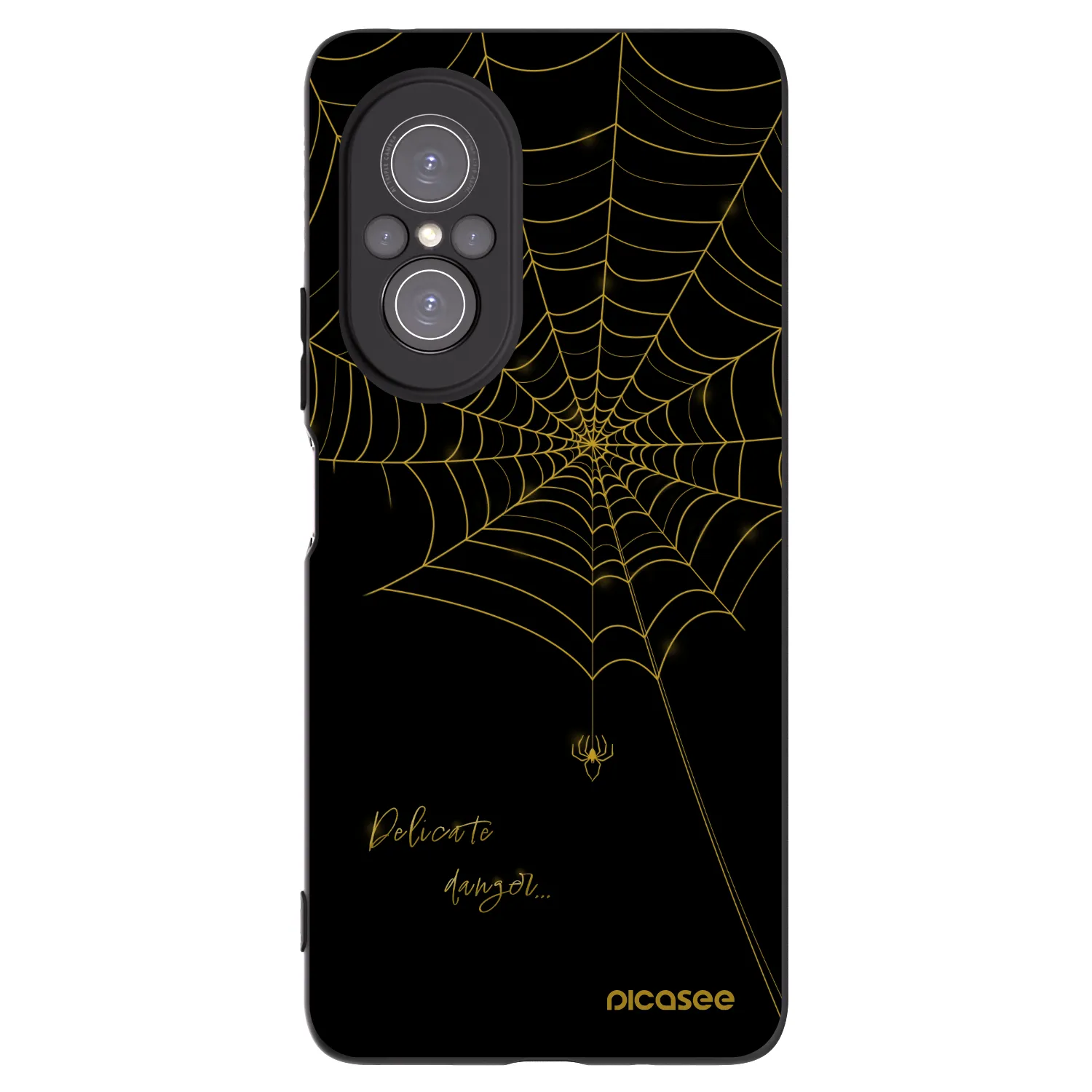 Picasee silikónový čierny obal pre Huawei Nova 9 SE - Delicate danger