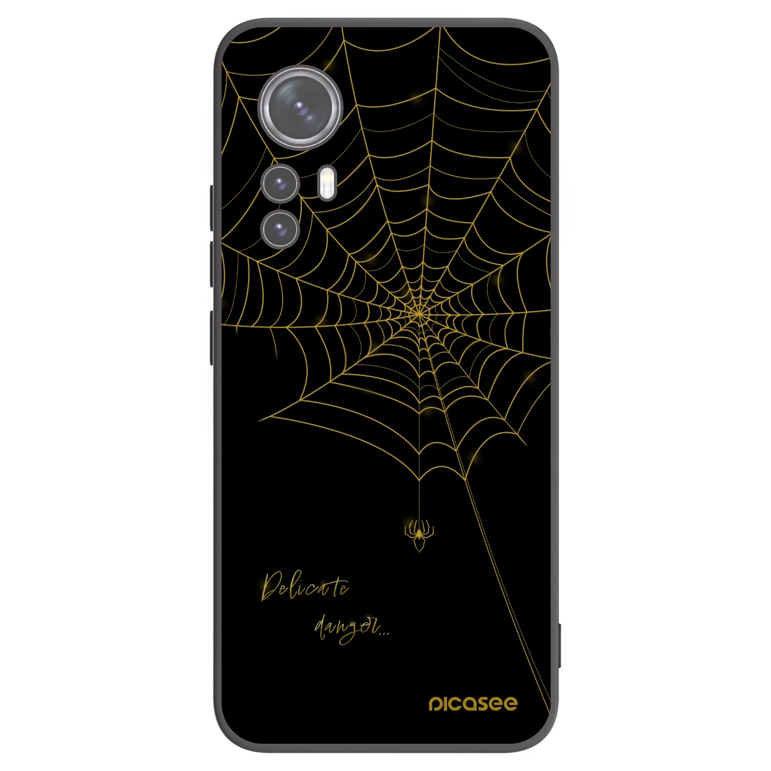 Picasee silikónový čierny obal pre Xiaomi 12 - Delicate danger