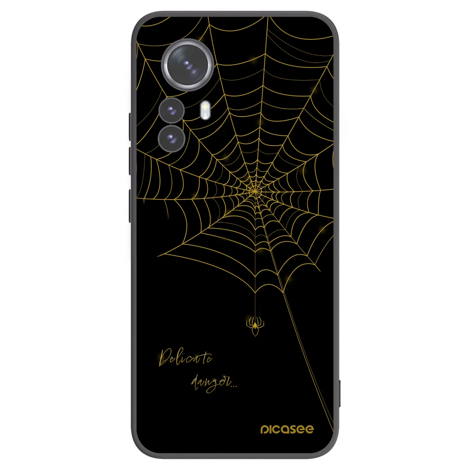 Picasee silikónový čierny obal pre Xiaomi 12 Pro - Delicate danger