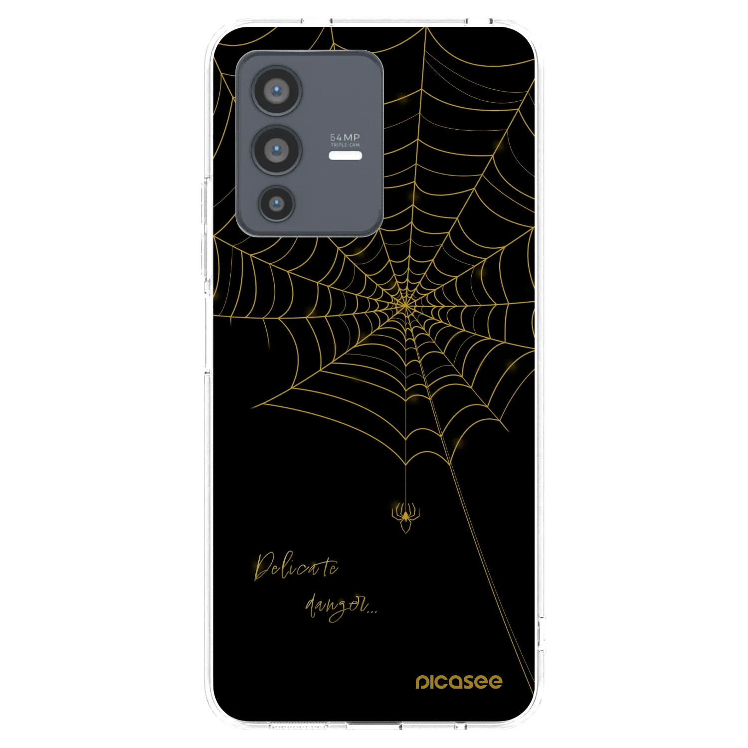 Picasee silikónový prehľadný obal pre Vivo V23 5G - Delicate danger