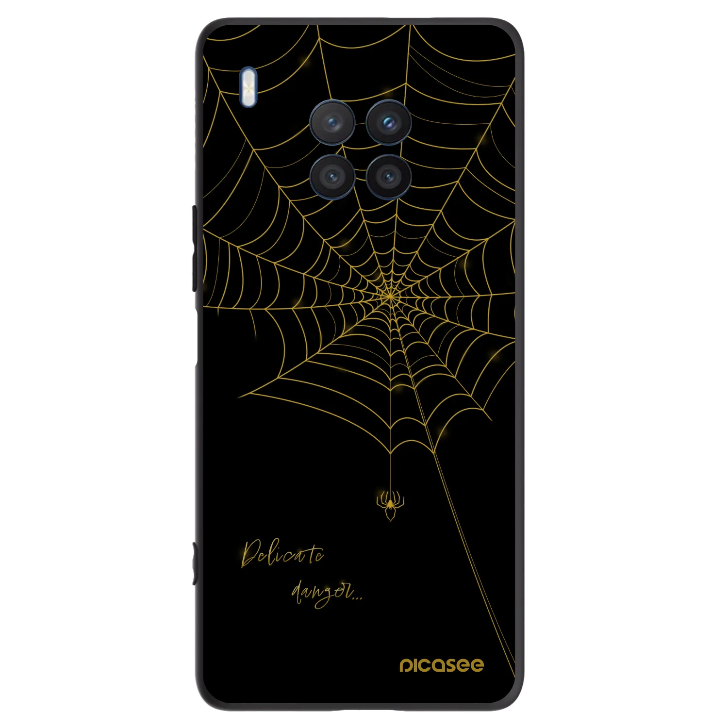 Picasee silikónový čierny obal pre Honor 50 Lite - Delicate danger