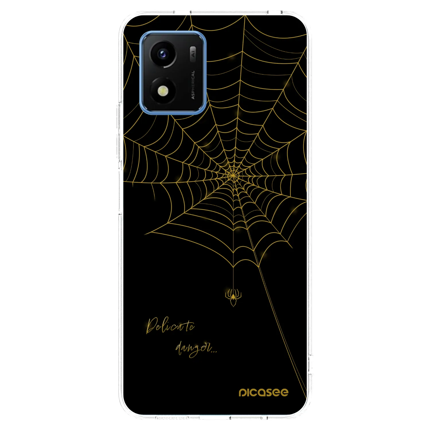 Picasee silikónový prehľadný obal pre Vivo Y01 - Delicate danger