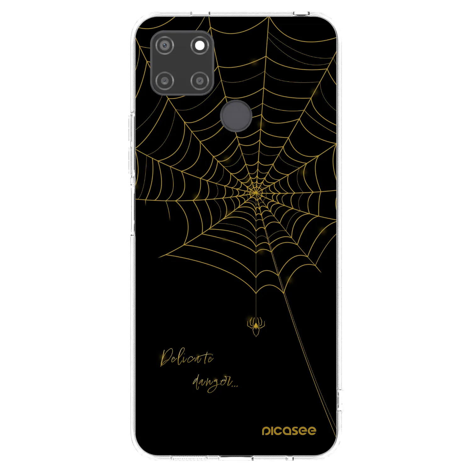 Picasee silikónový prehľadný obal pre Realme C21Y - Delicate danger