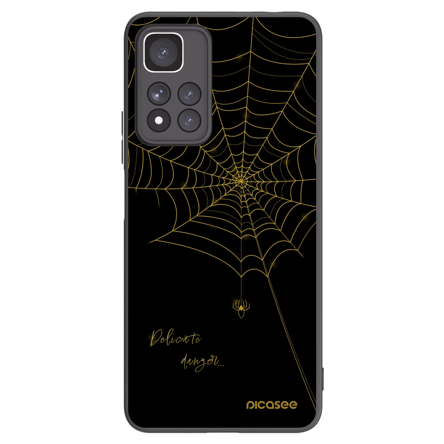 Picasee silikónový čierny obal pre Xiaomi Redmi Note 11 Pro+ 5G - Delicate danger