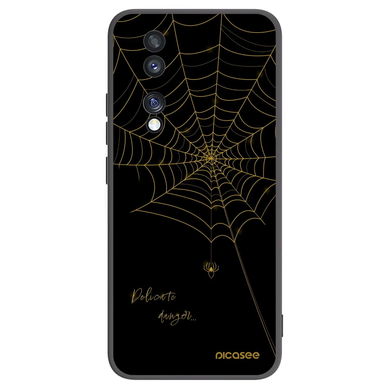 Picasee silikónový čierny obal pre Honor 70 - Delicate danger