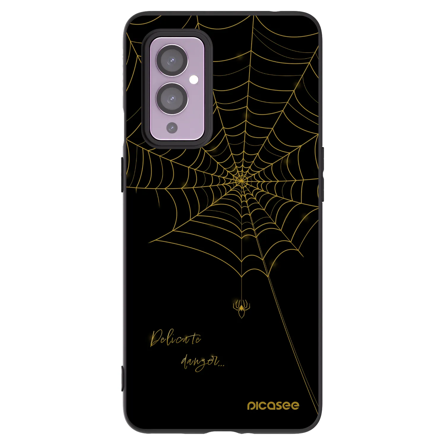 Picasee silikónový čierny obal pre OnePlus 9 - Delicate danger