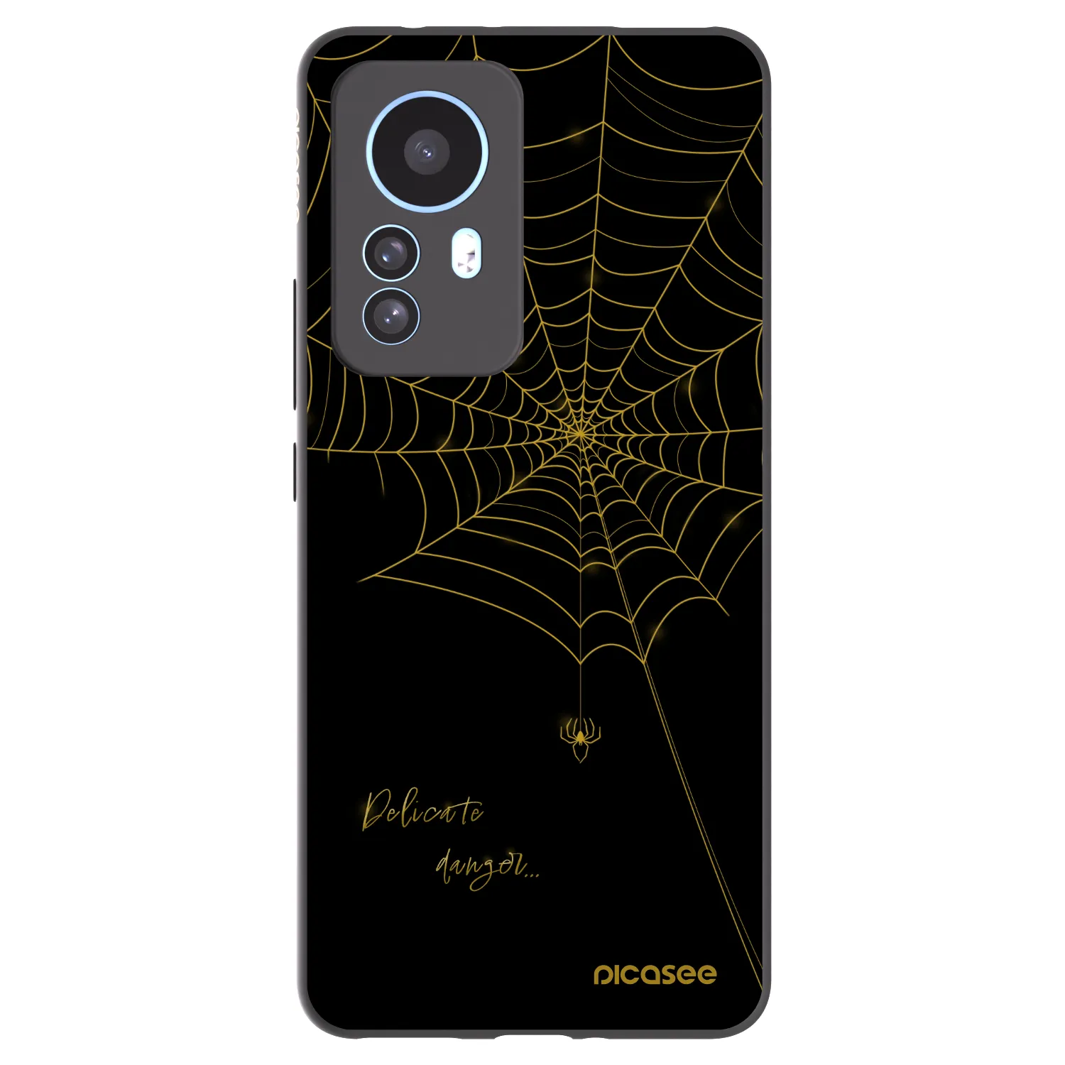 Picasee silikónový čierny obal pre Xiaomi 12T Pro - Delicate danger