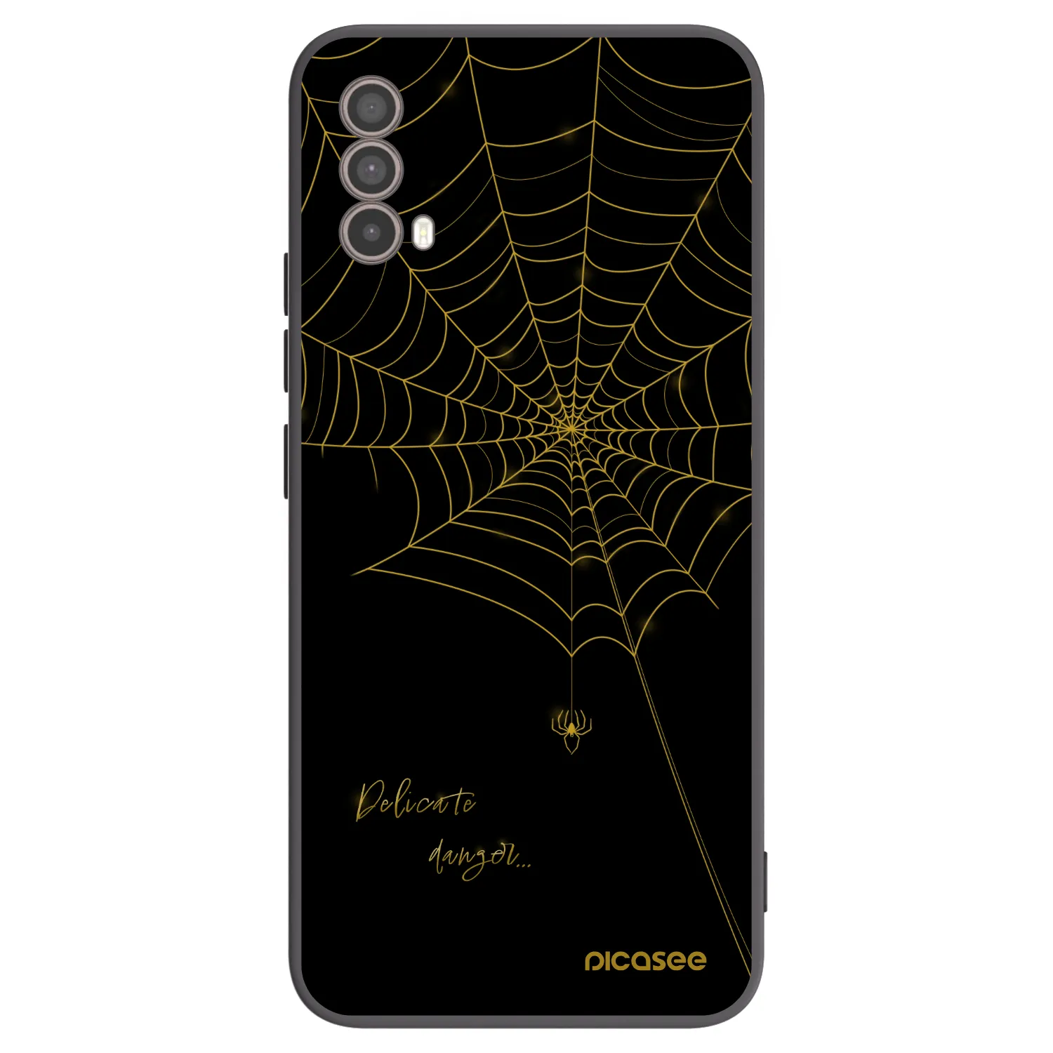 Picasee silikónový čierny obal pre Motorola Moto E40 - Delicate danger